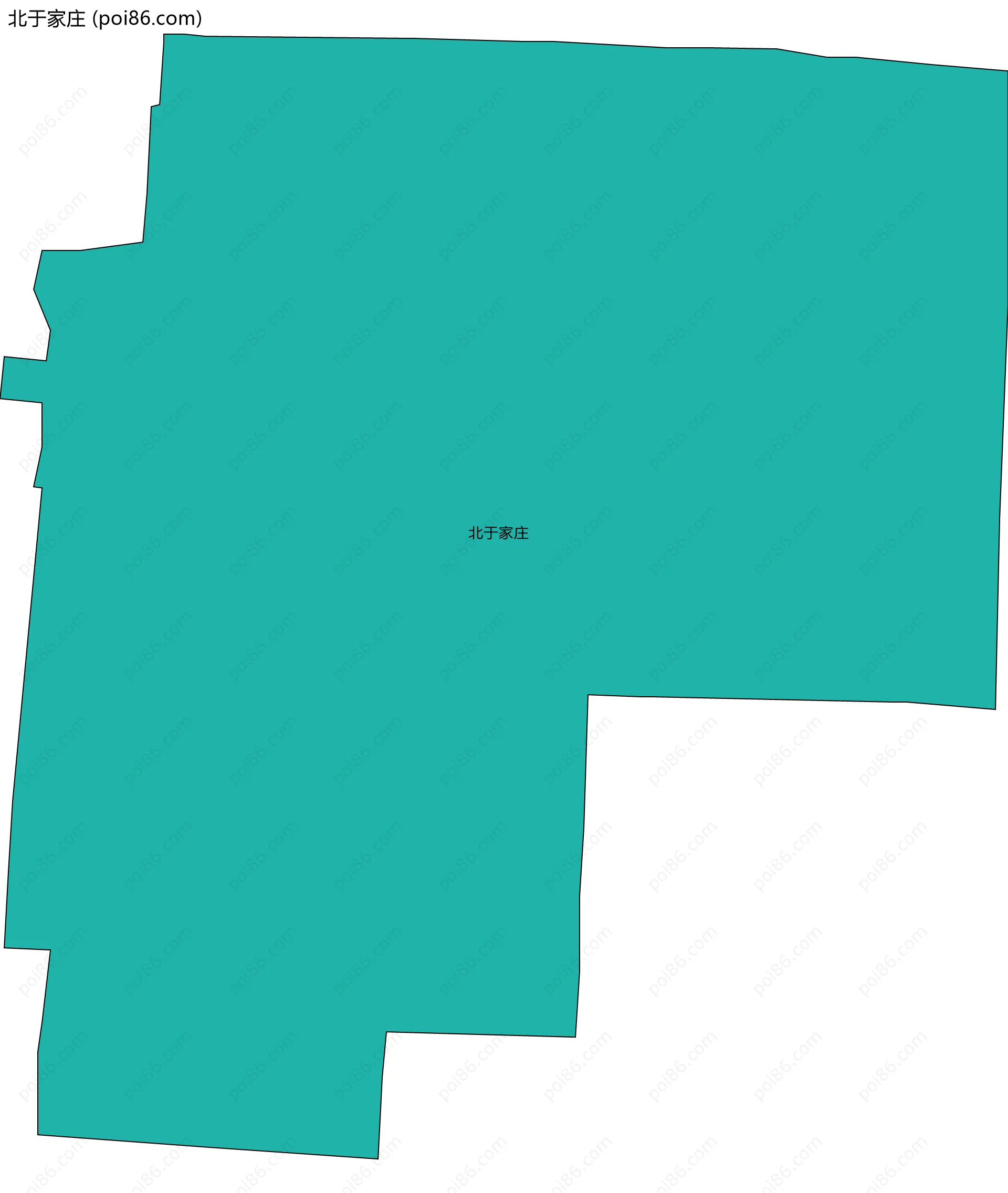 北于家庄边界地图