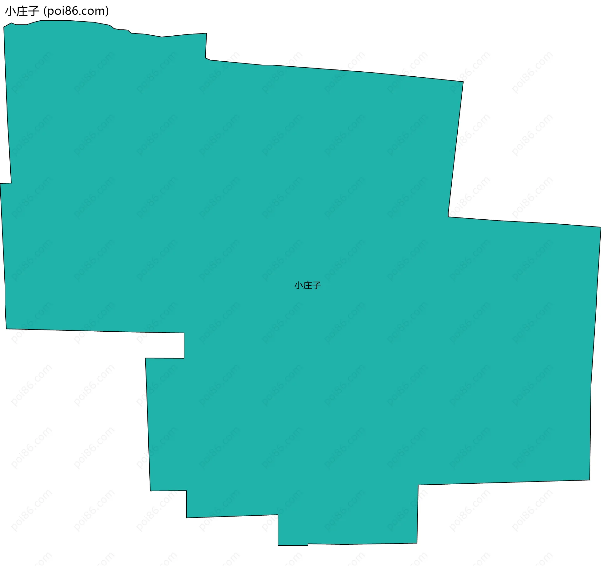 小庄子边界地图