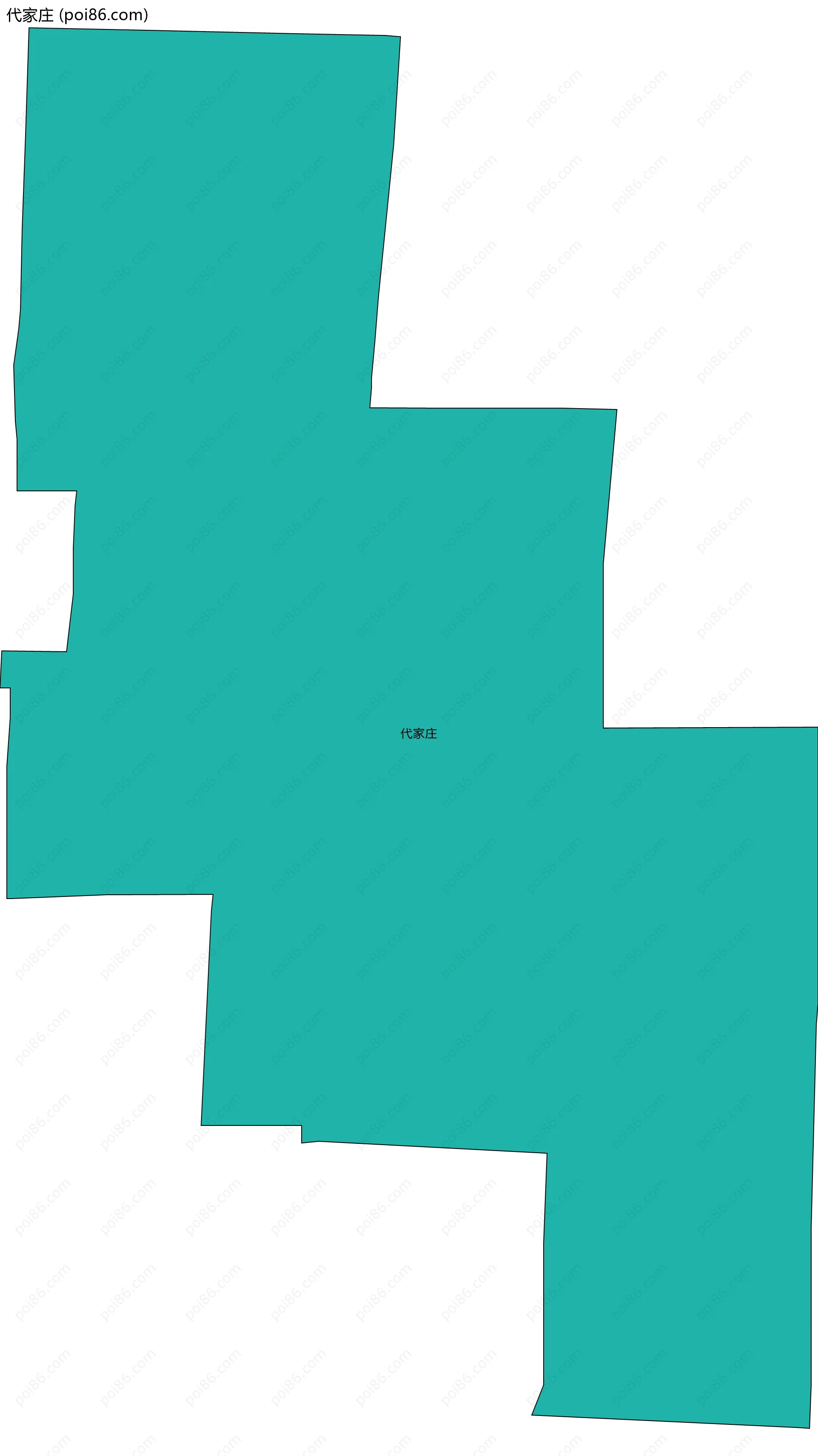 代家庄边界地图