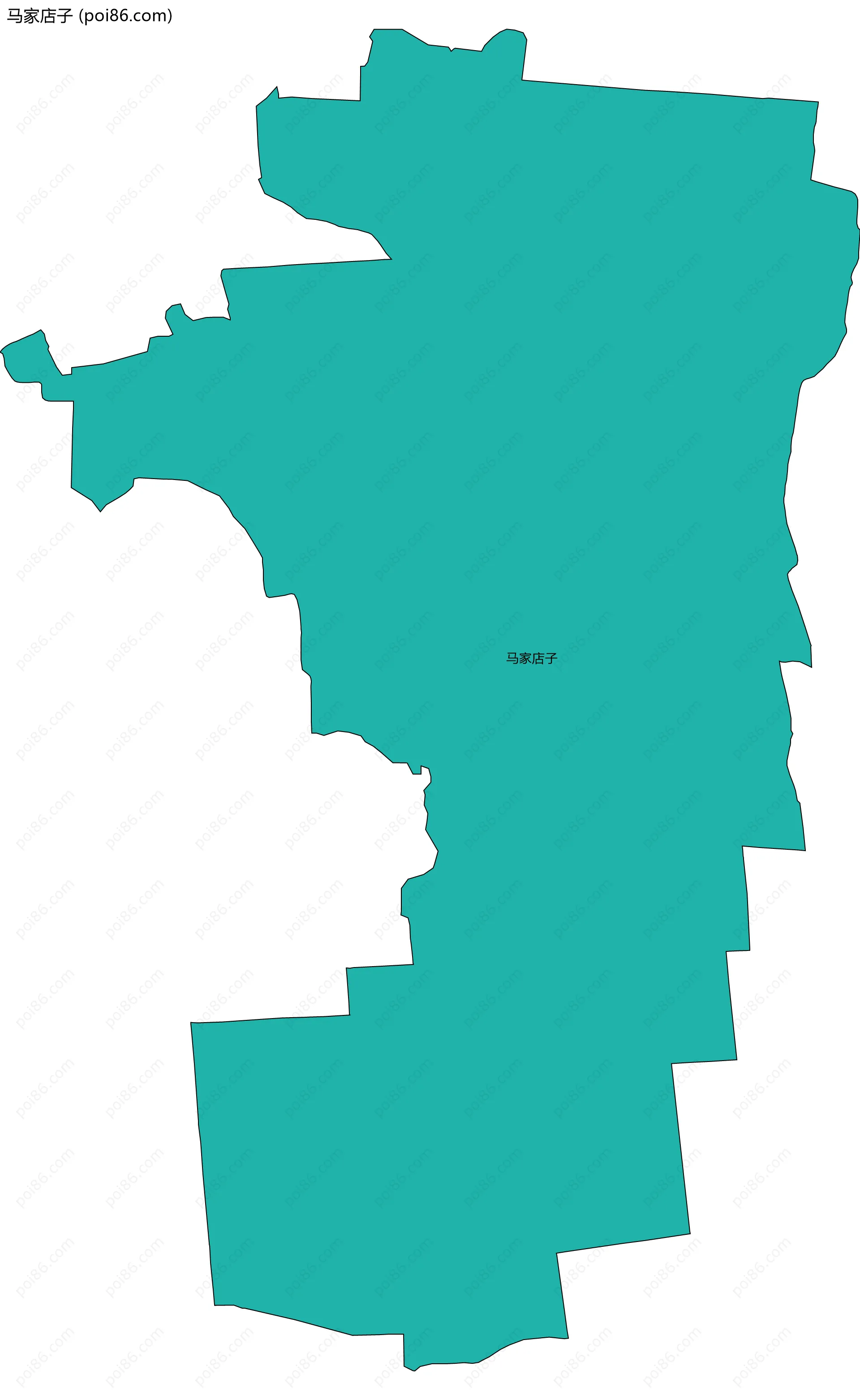 马家店子边界地图