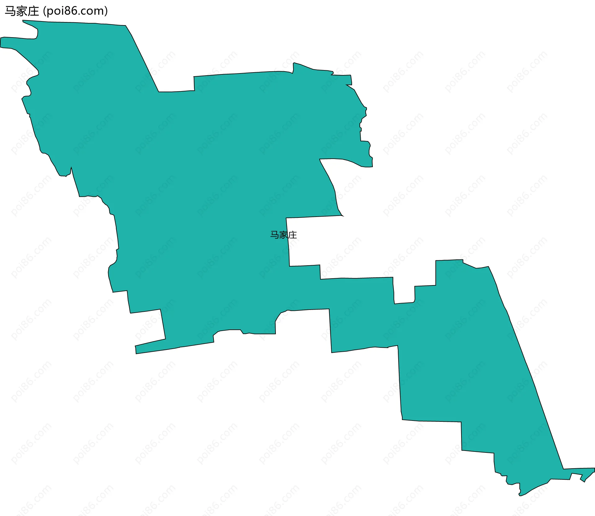马家庄边界地图