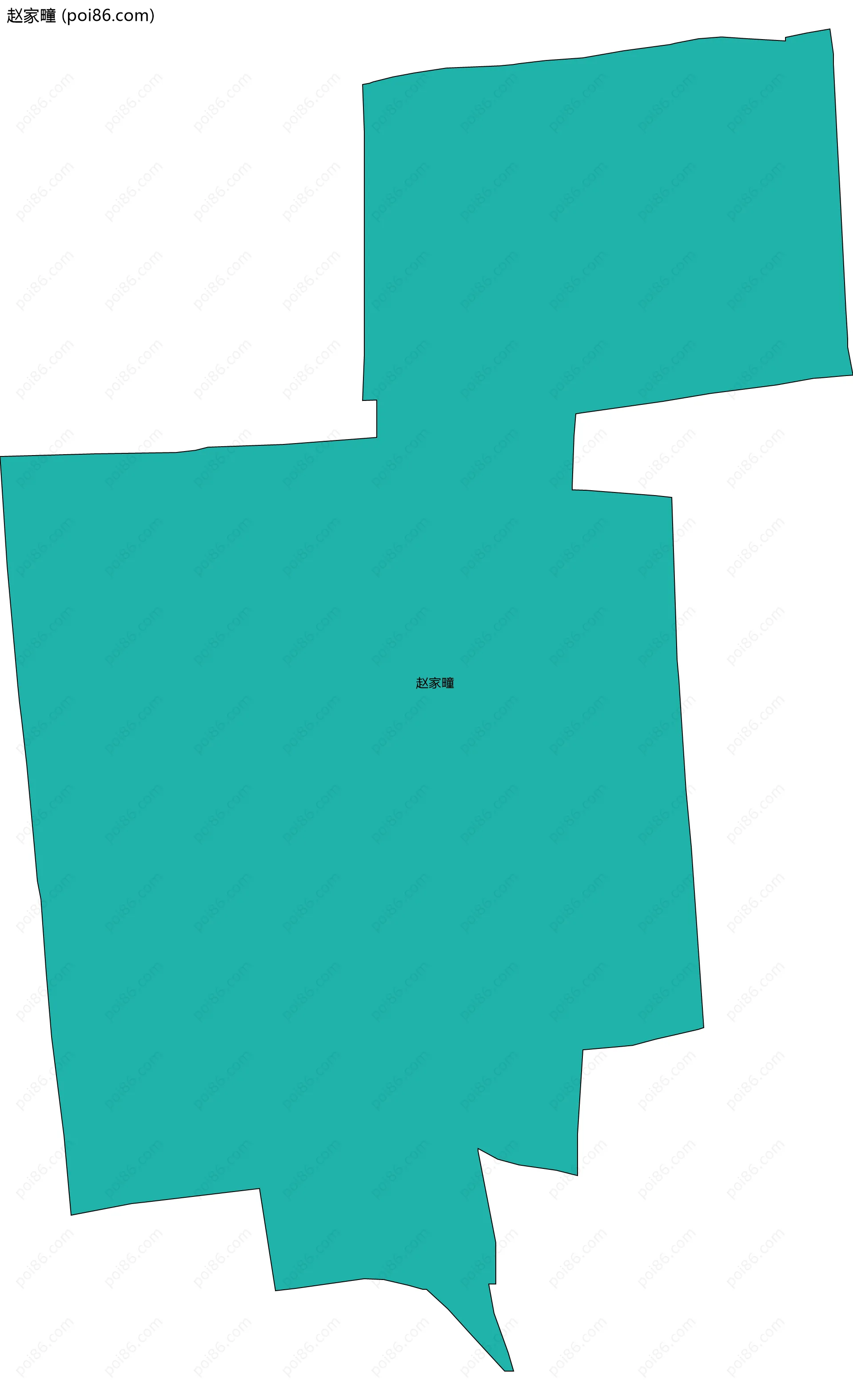 赵家疃边界地图