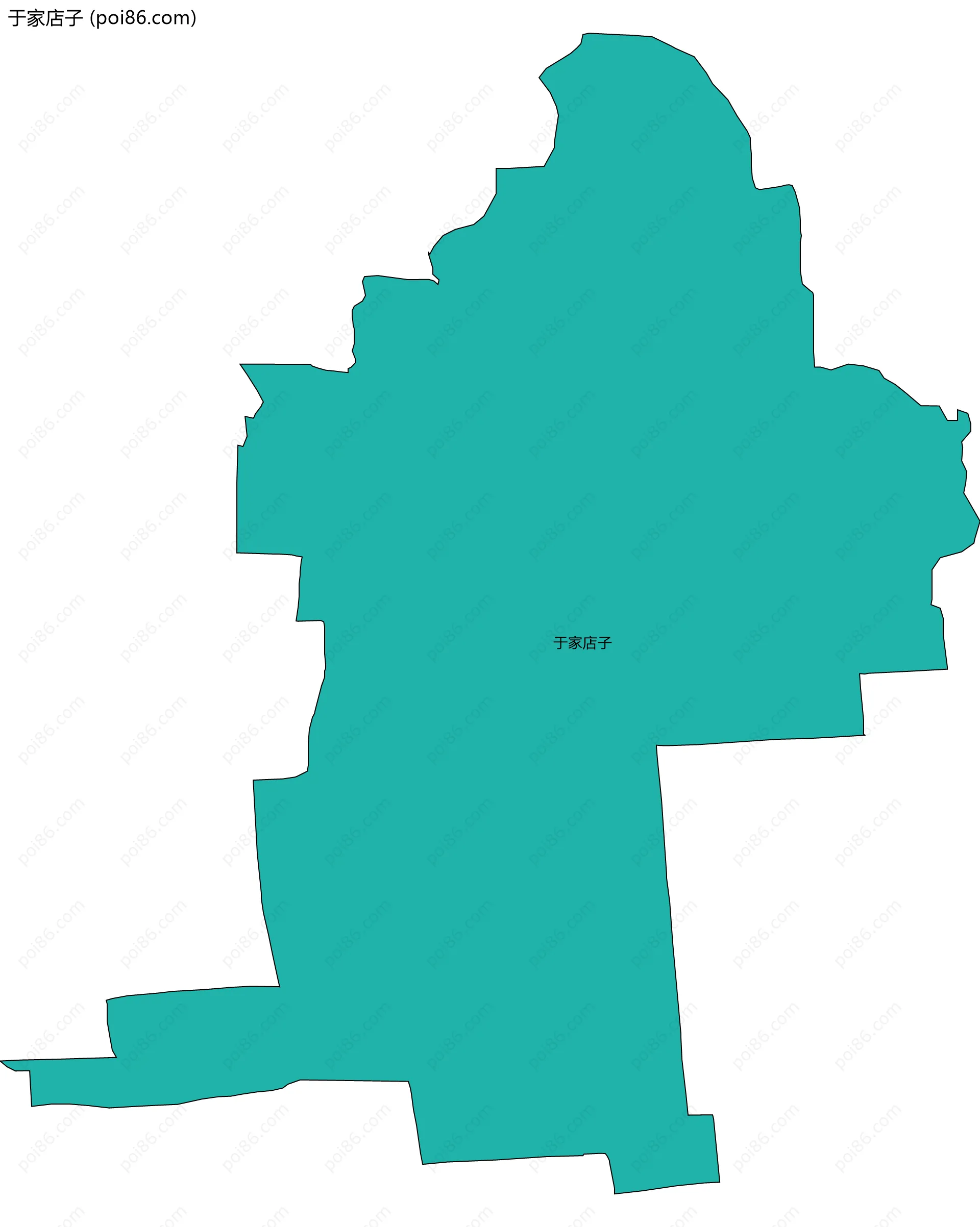 于家店子边界地图