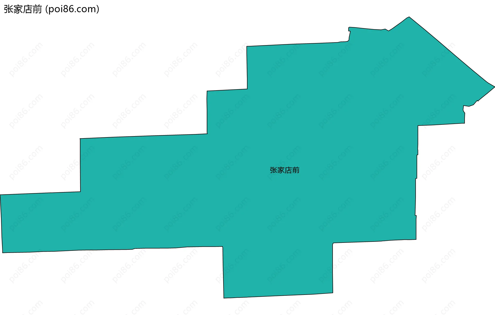 张家店前边界地图