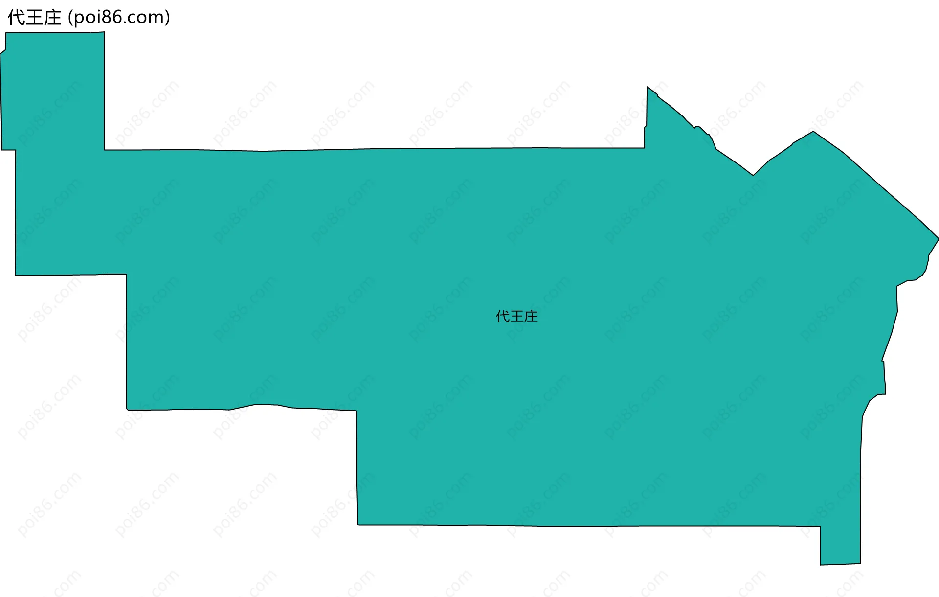 代王庄边界地图