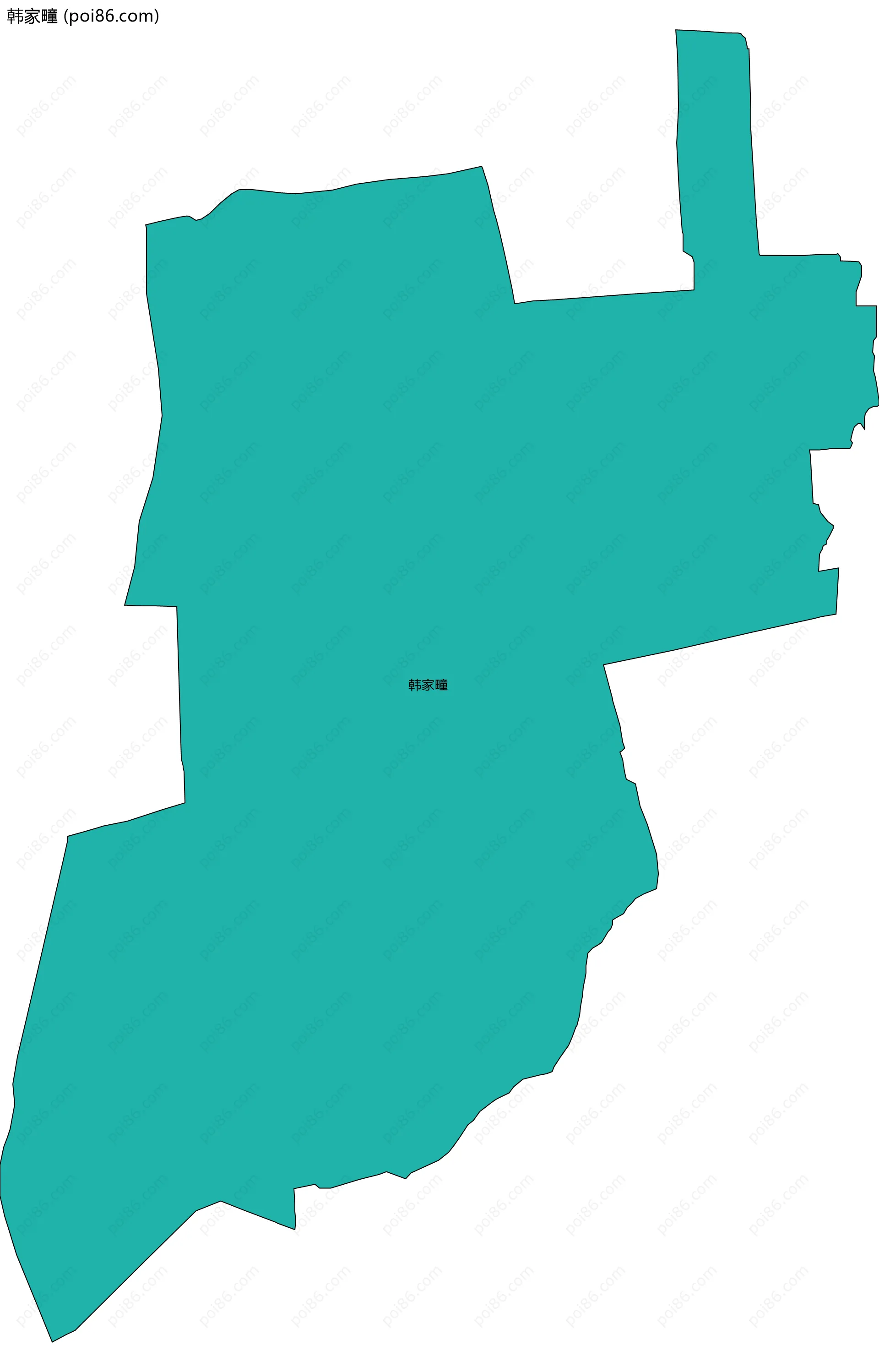 韩家疃边界地图