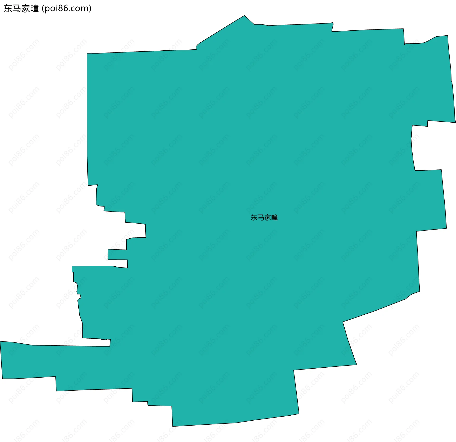 东马家疃边界地图