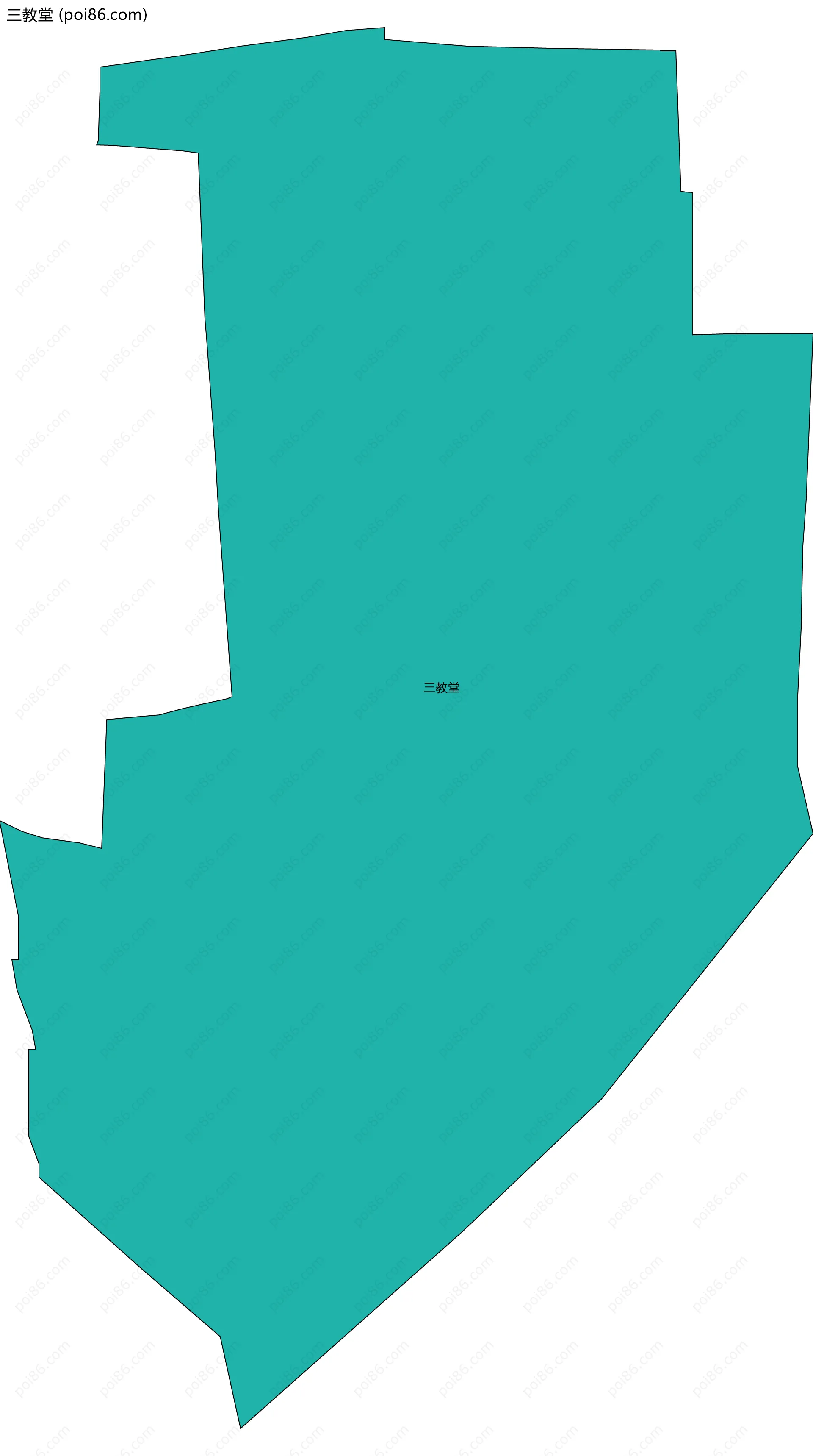 三教堂边界地图