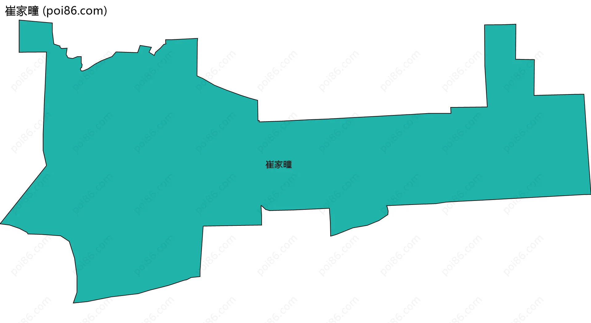 崔家疃边界地图