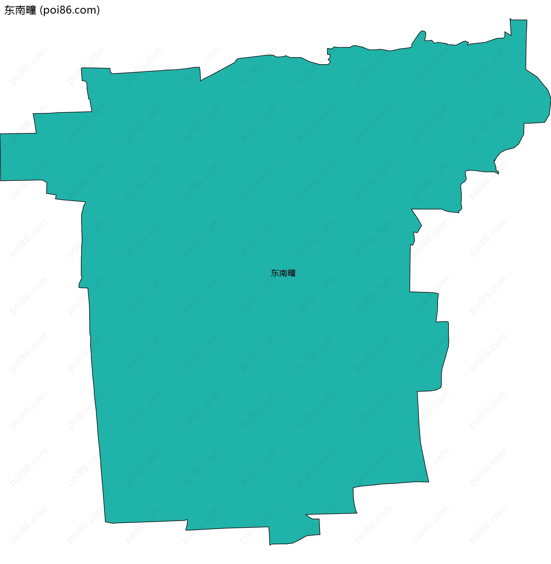 东南疃边界地图