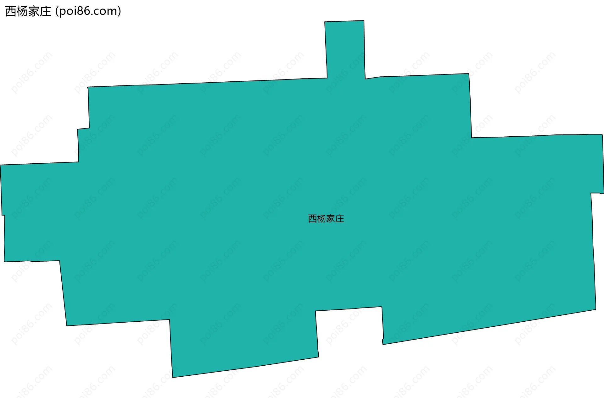 西杨家庄边界地图