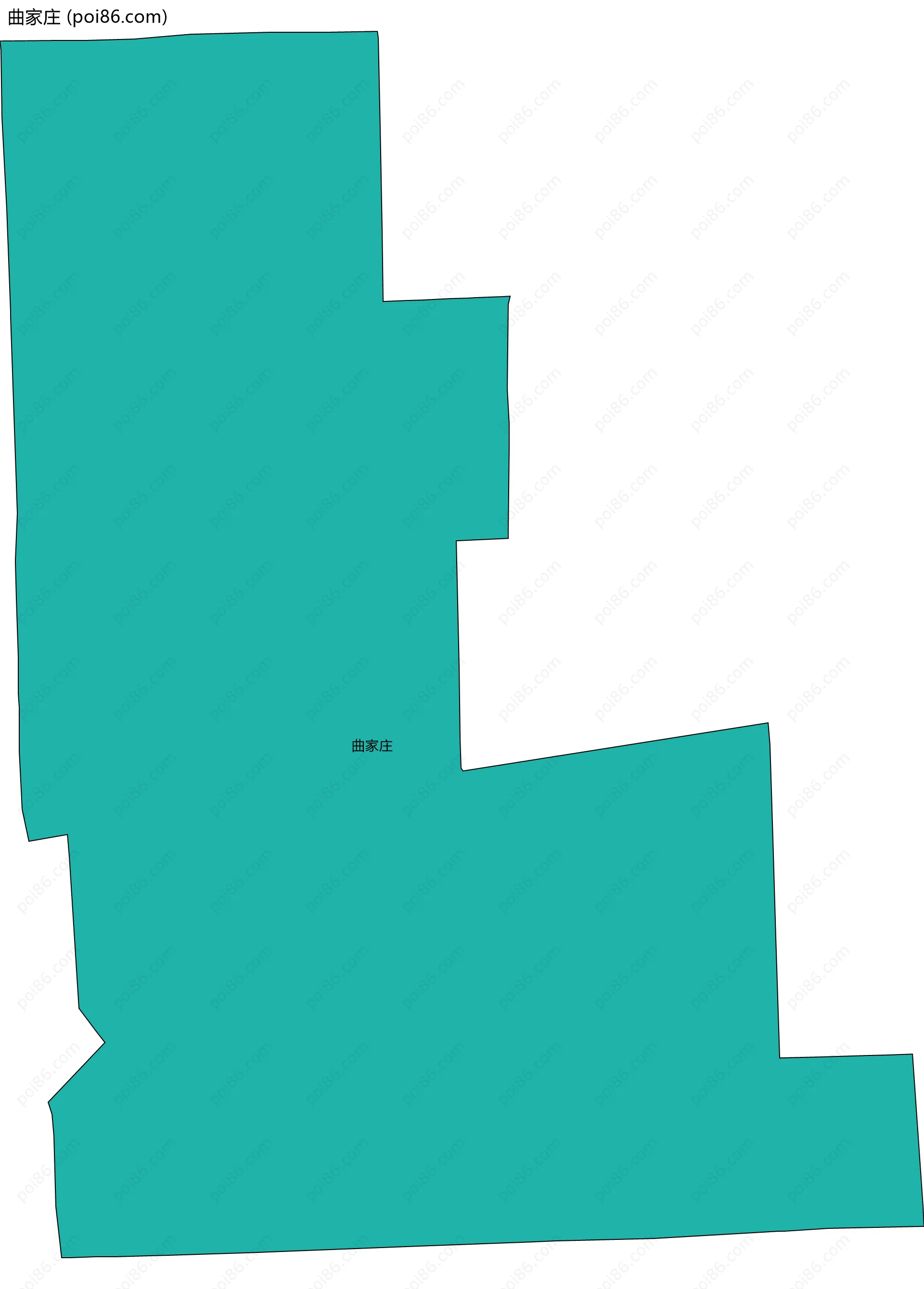 曲家庄边界地图