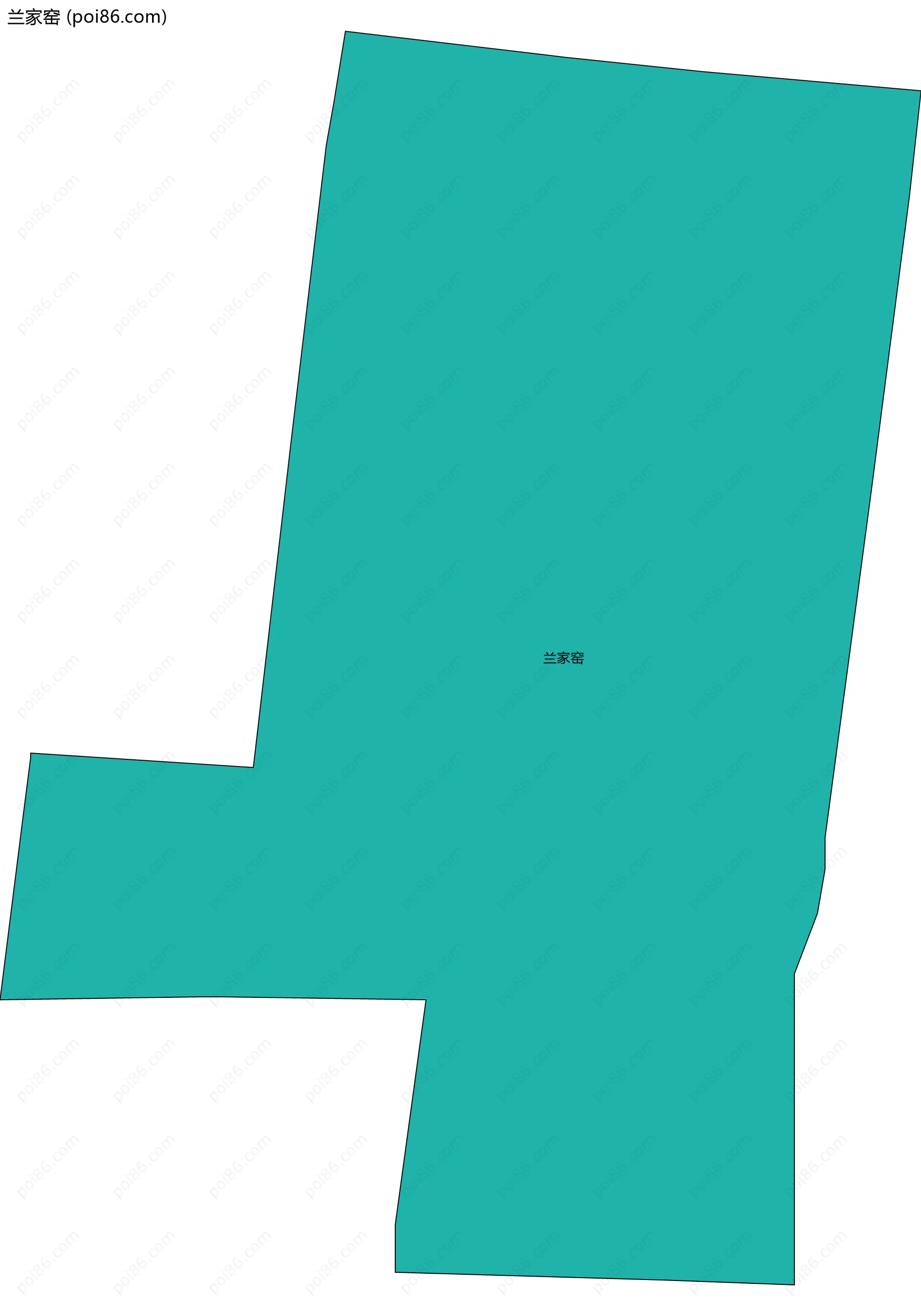 兰家窑边界地图