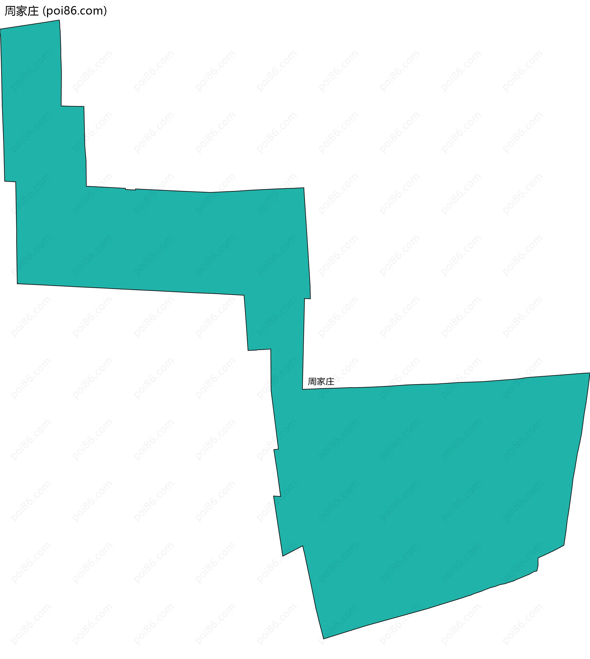 周家庄边界地图