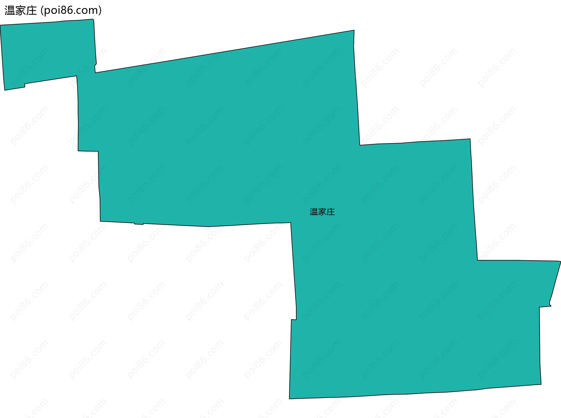 温家庄边界地图