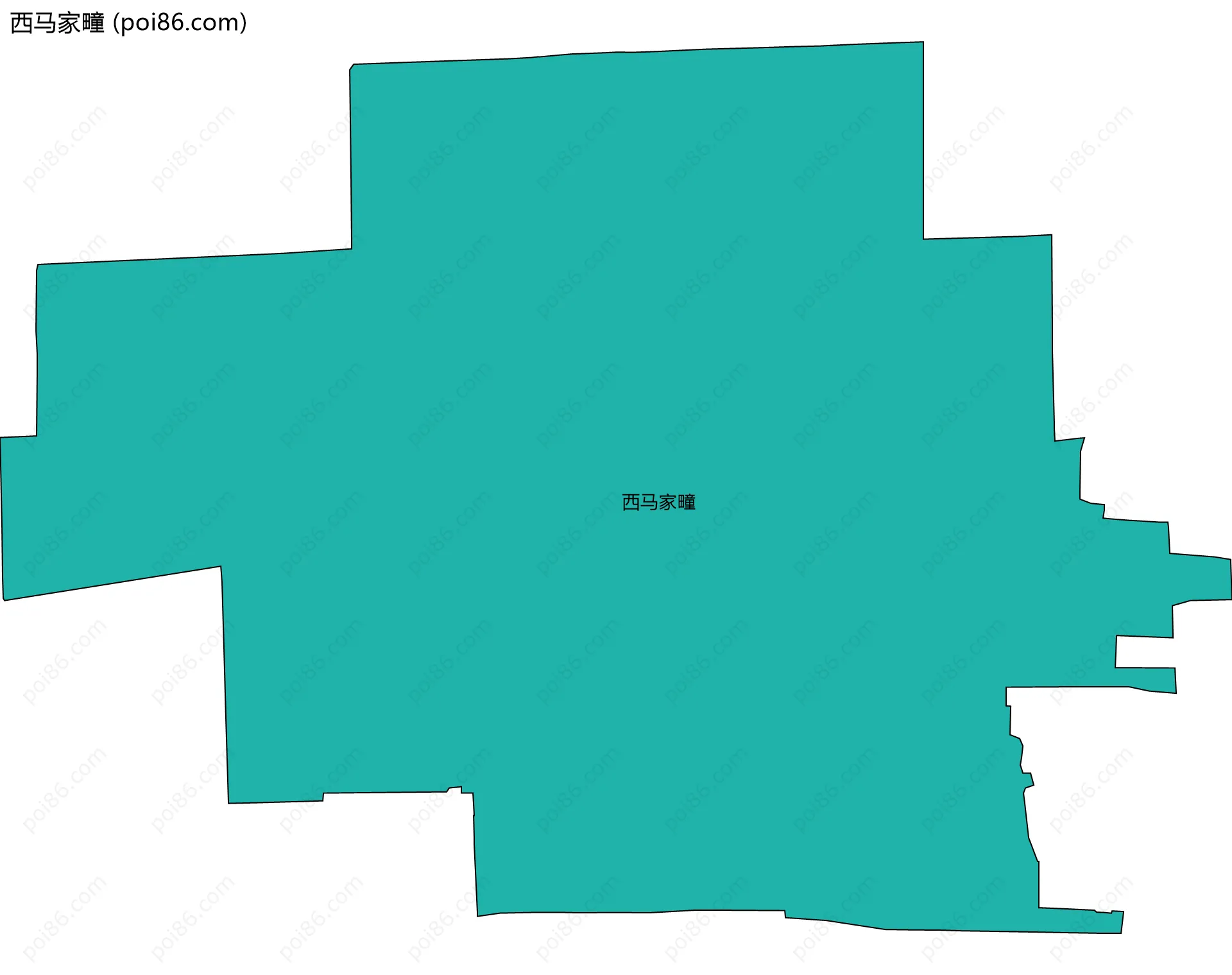 西马家疃边界地图