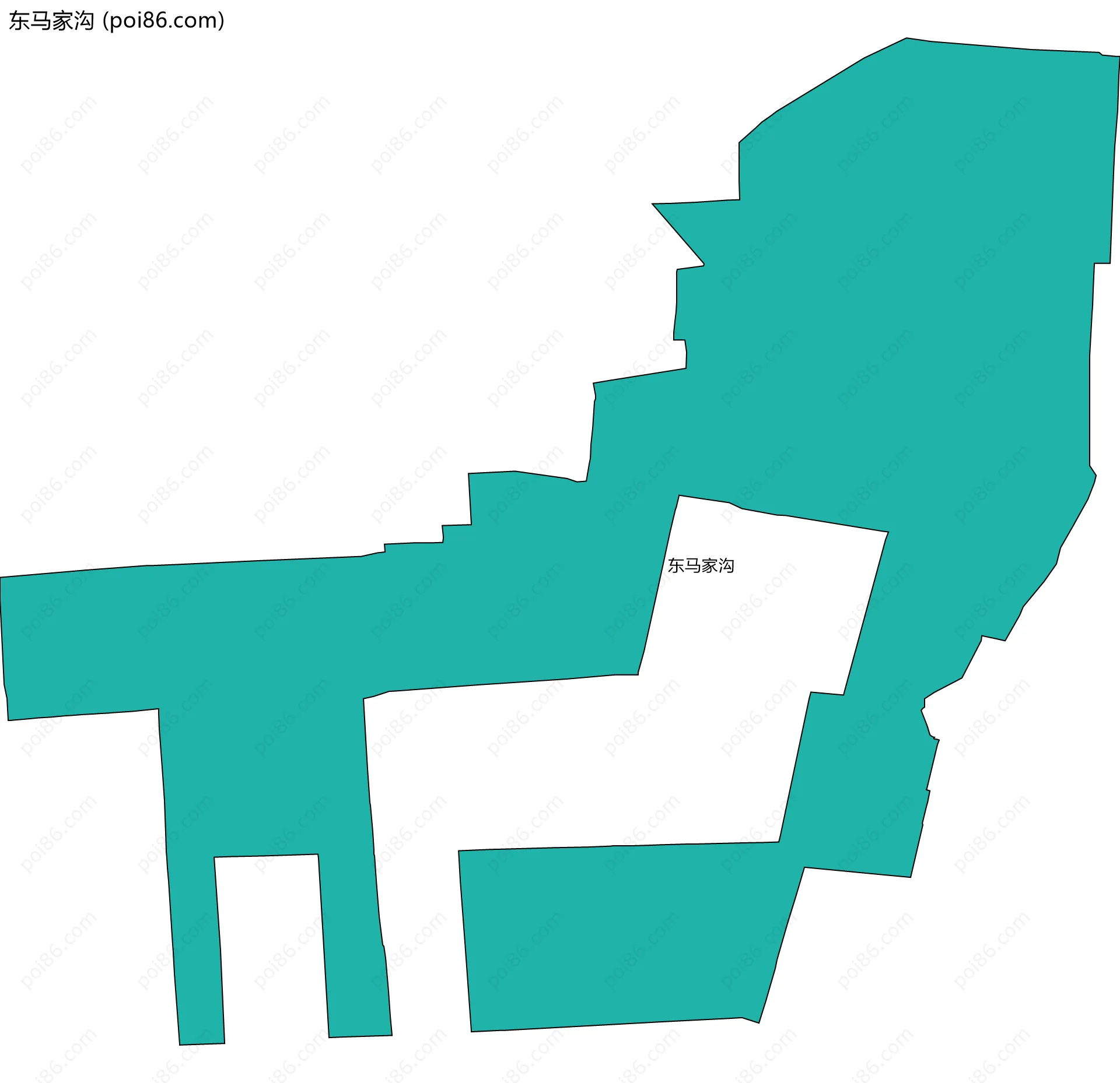 东马家沟边界地图