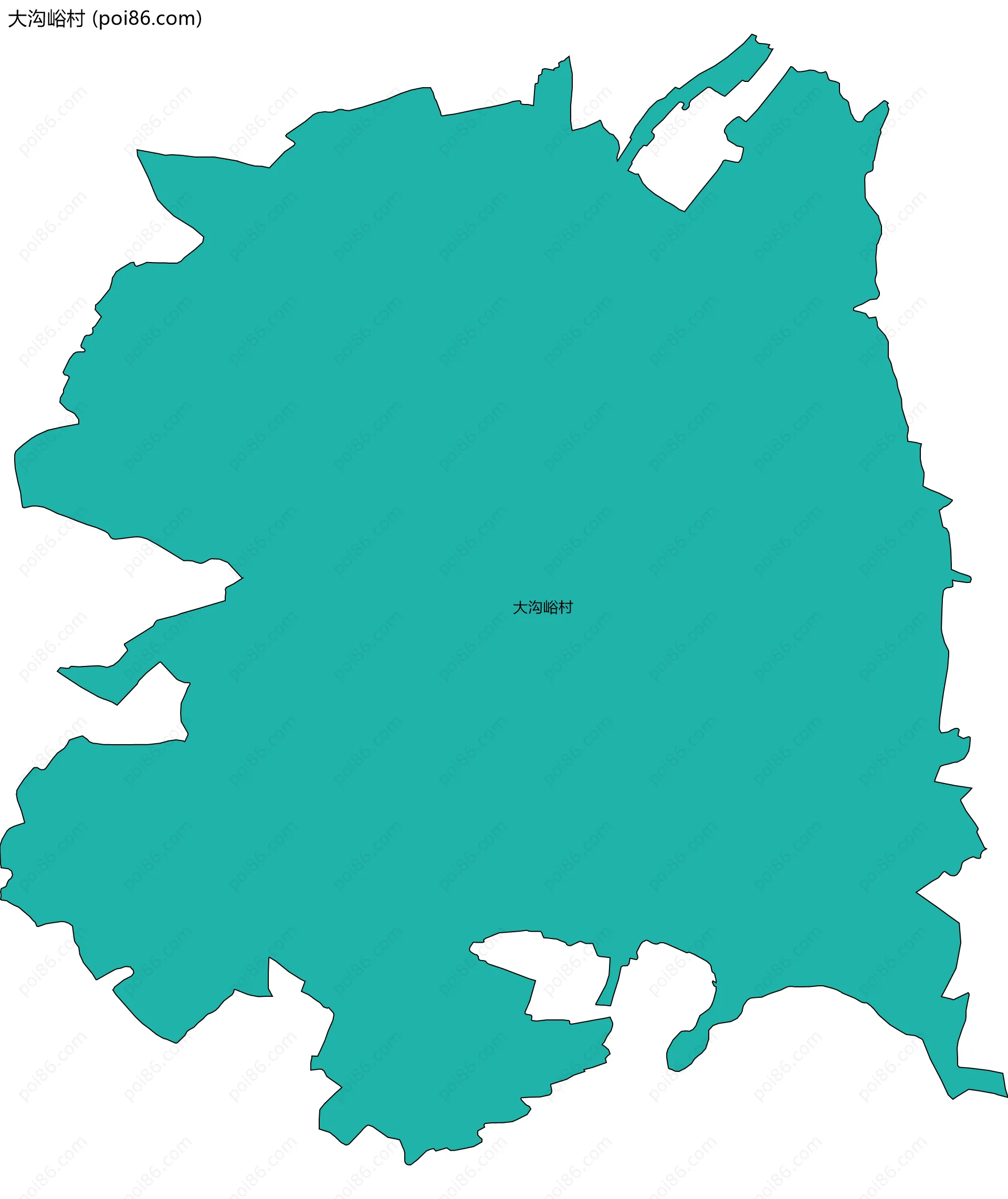 大沟峪村边界地图