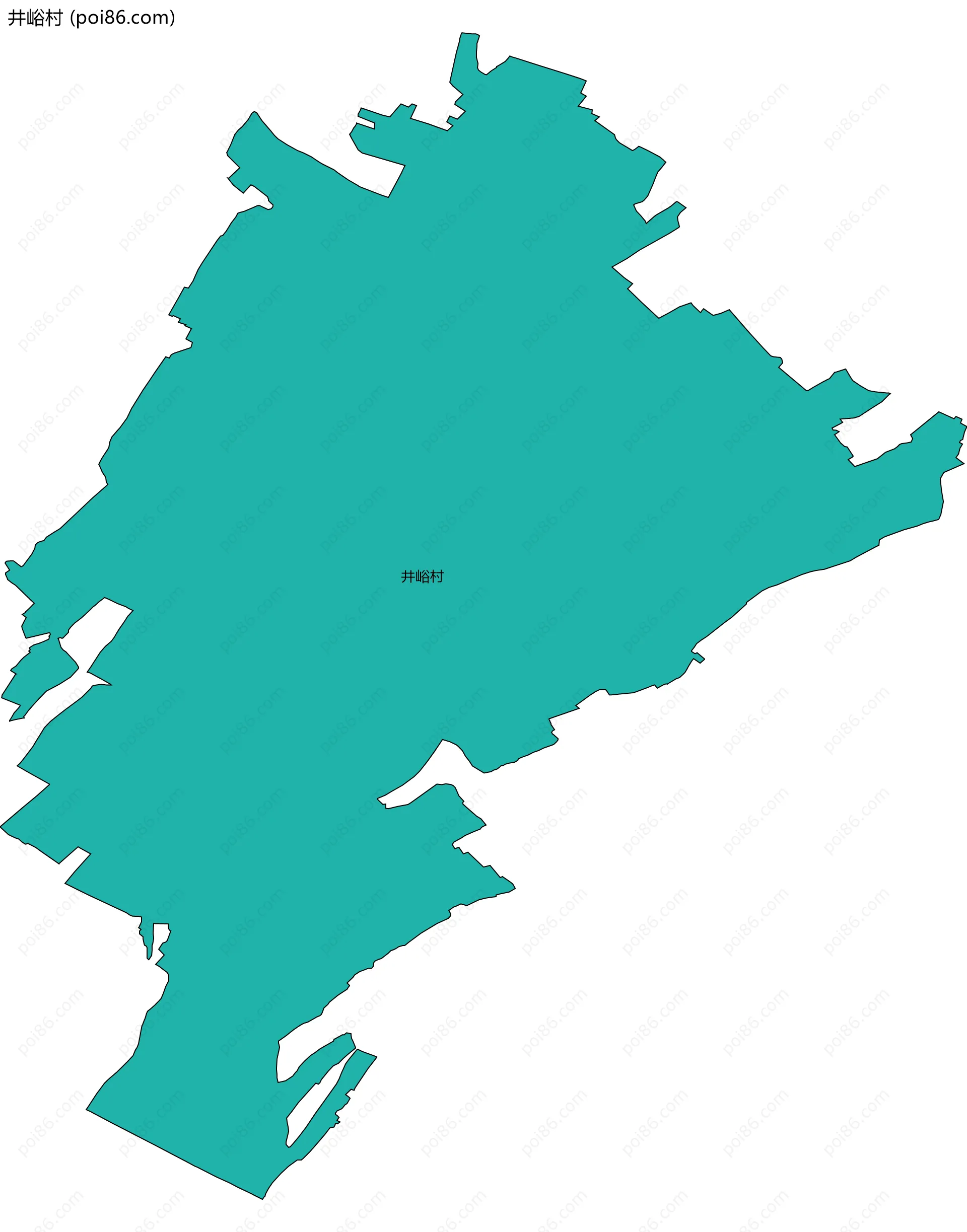 井峪村边界地图