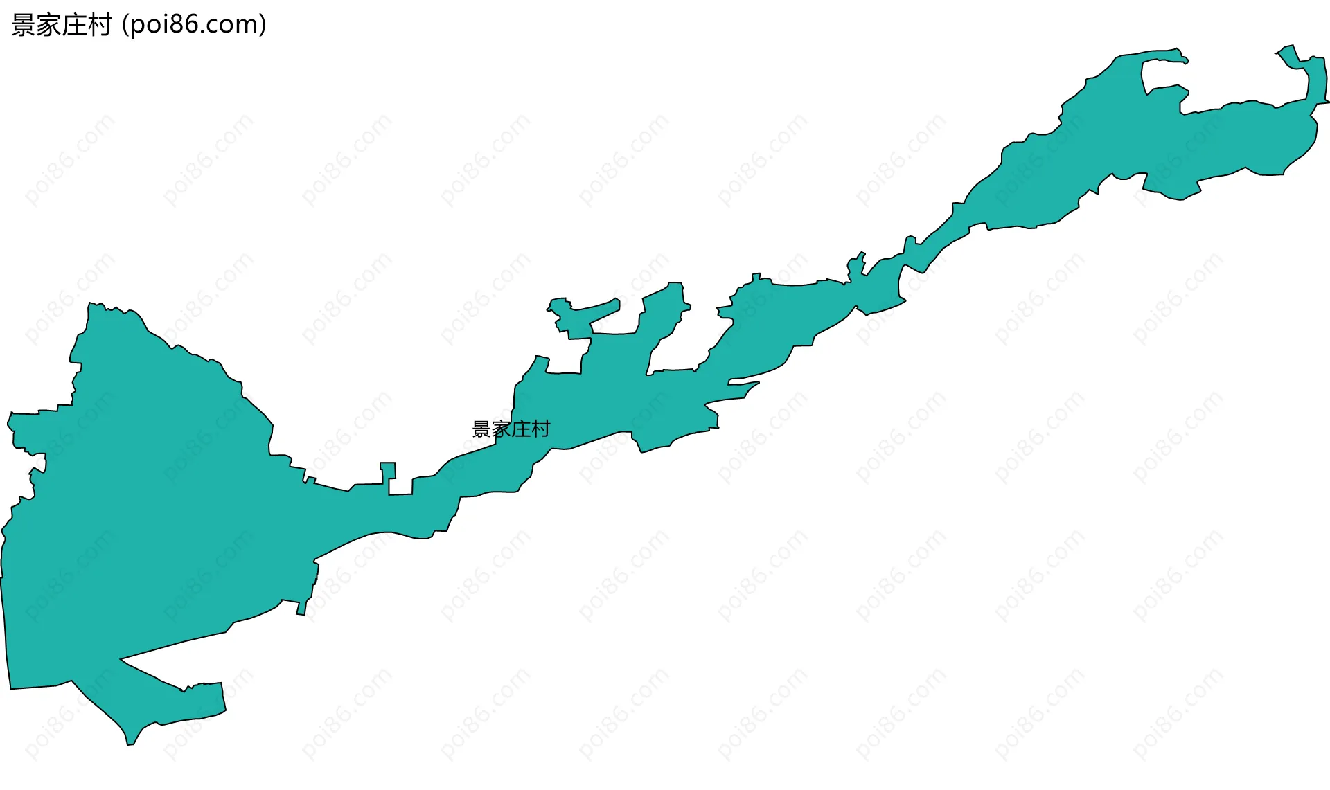 景家庄村边界地图
