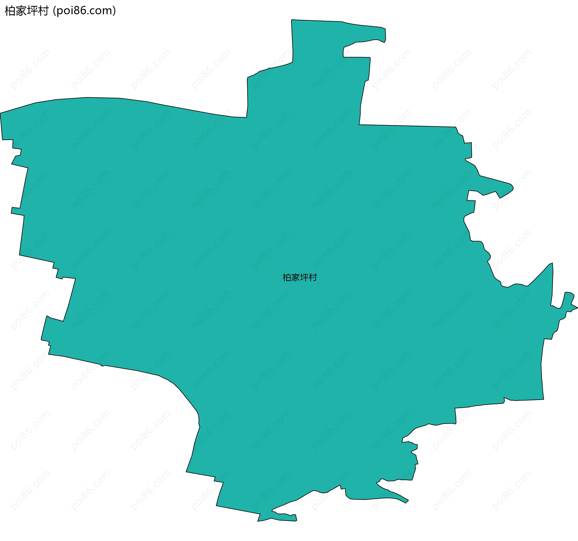 柏家坪村边界地图