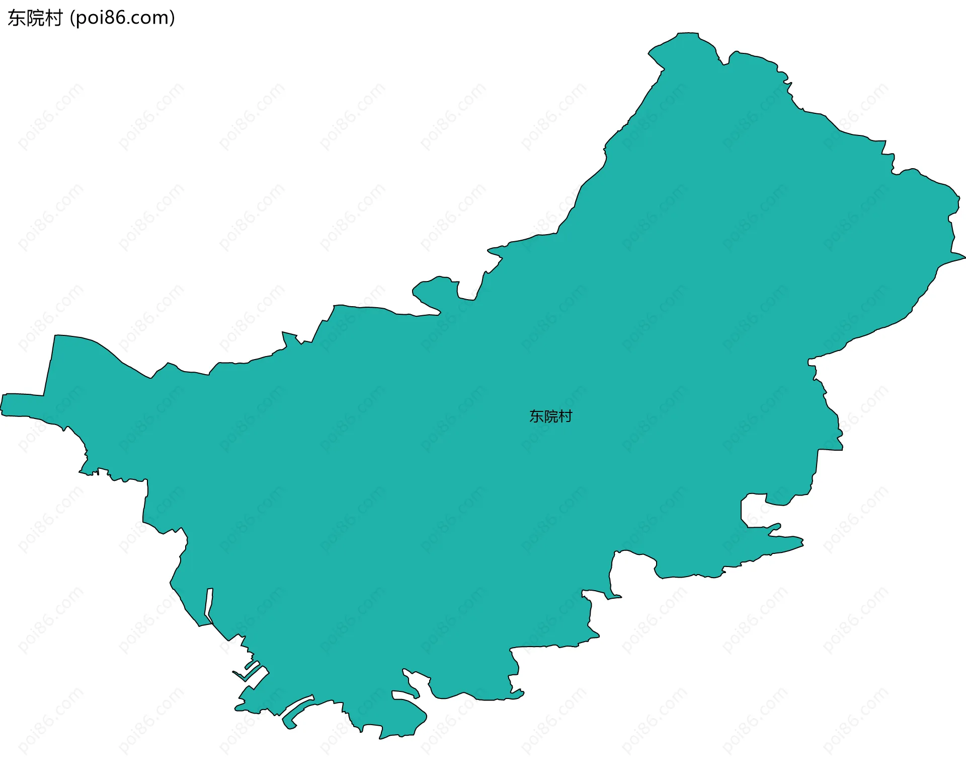 东院村边界地图
