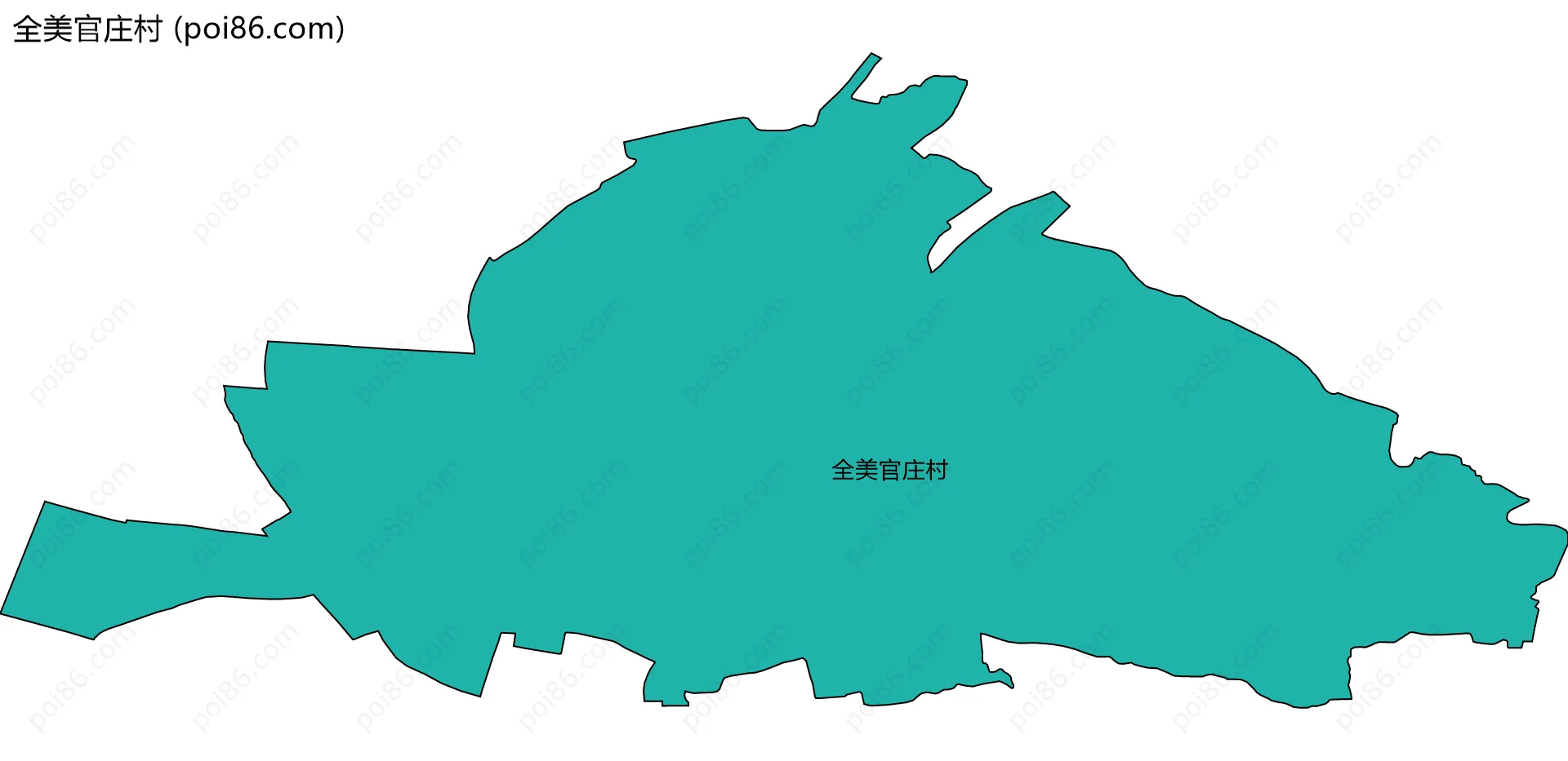 全美官庄村边界地图