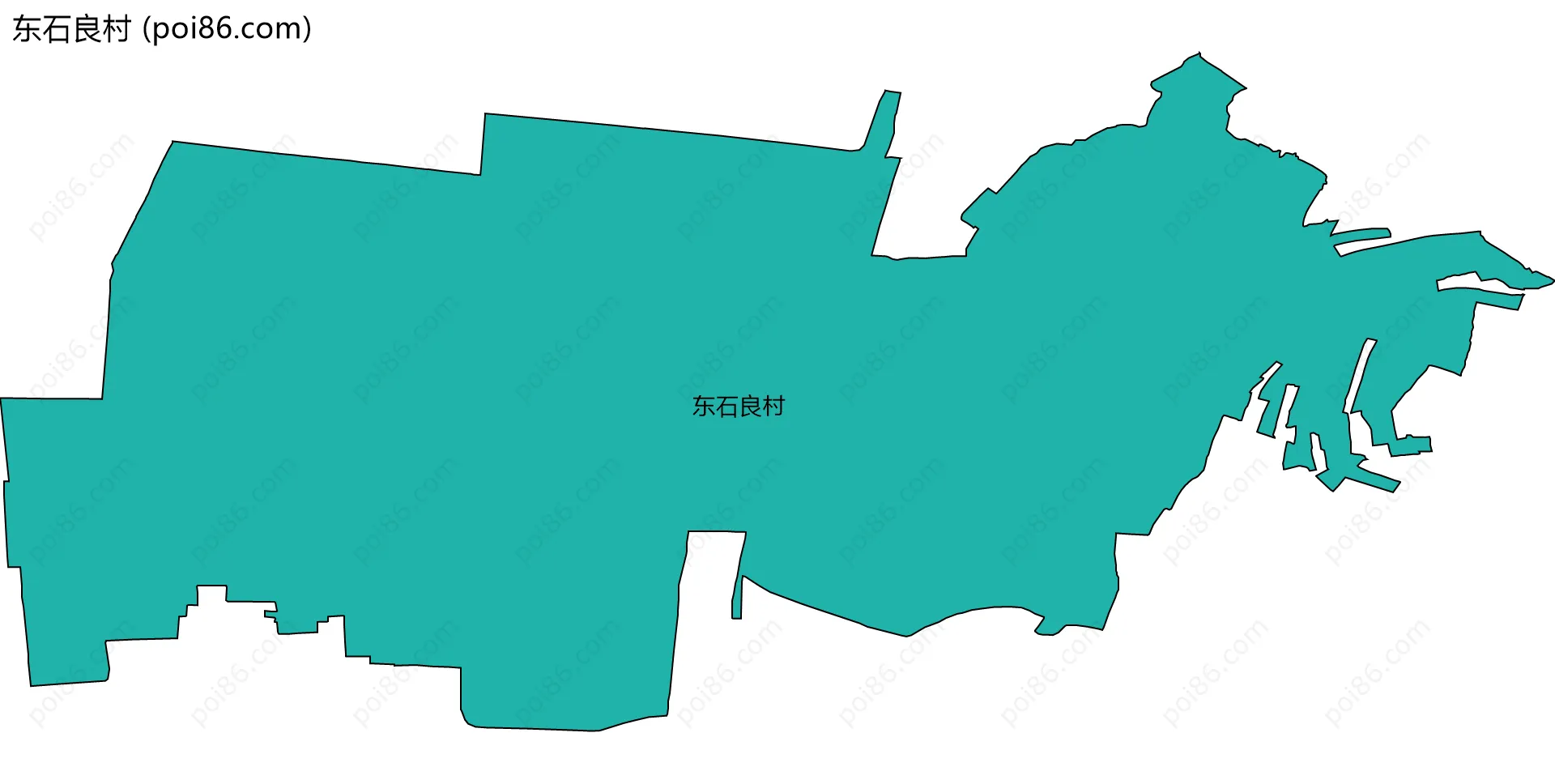 东石良村边界地图