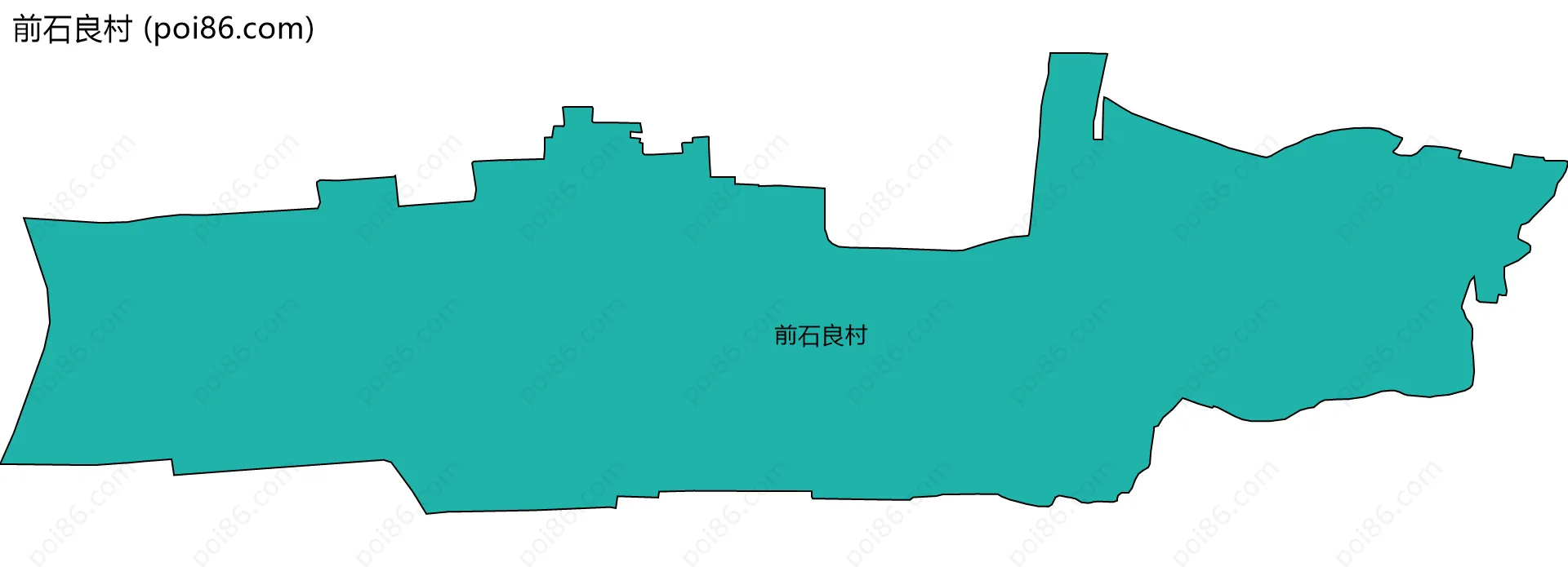 前石良村边界地图