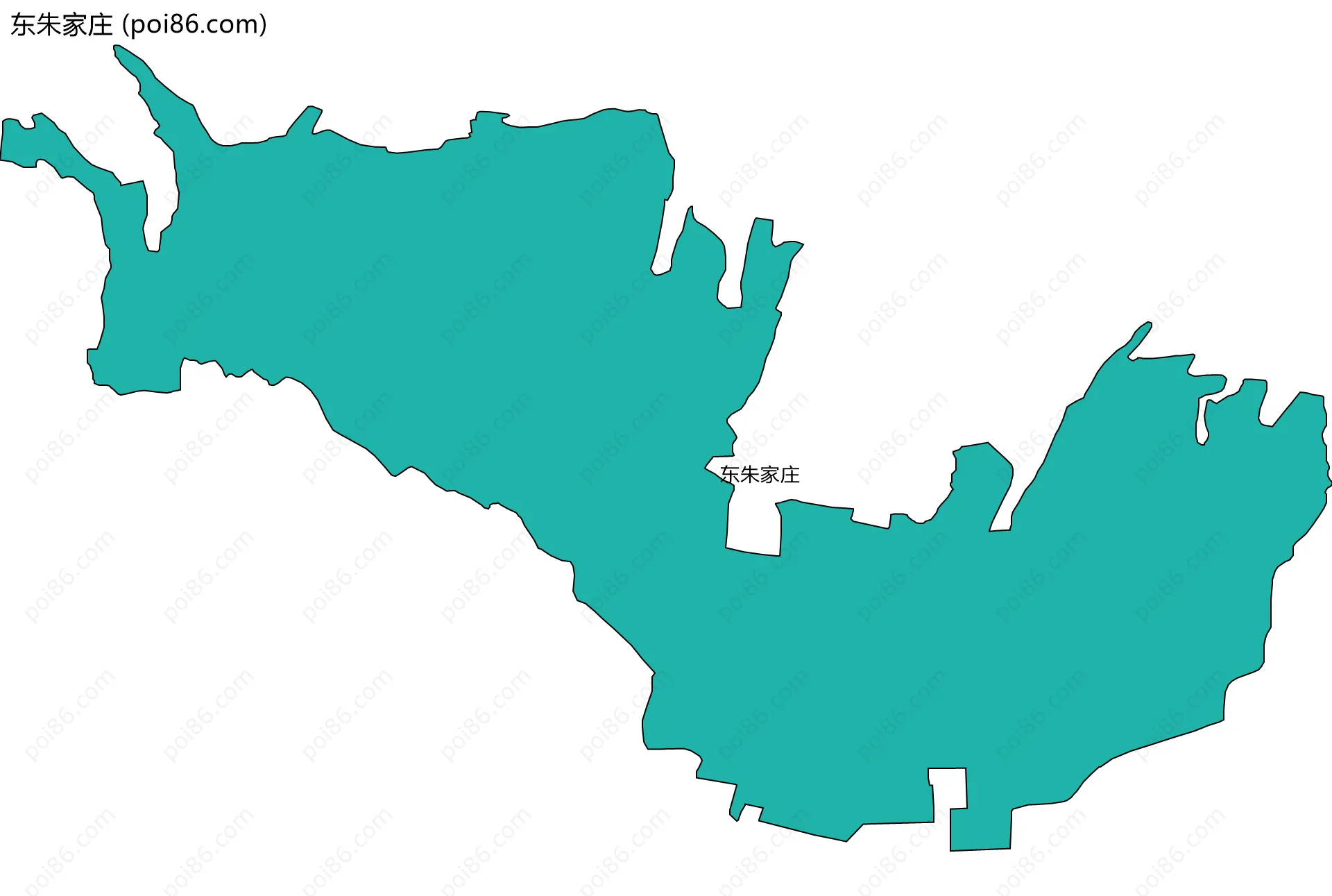 东朱家庄边界地图