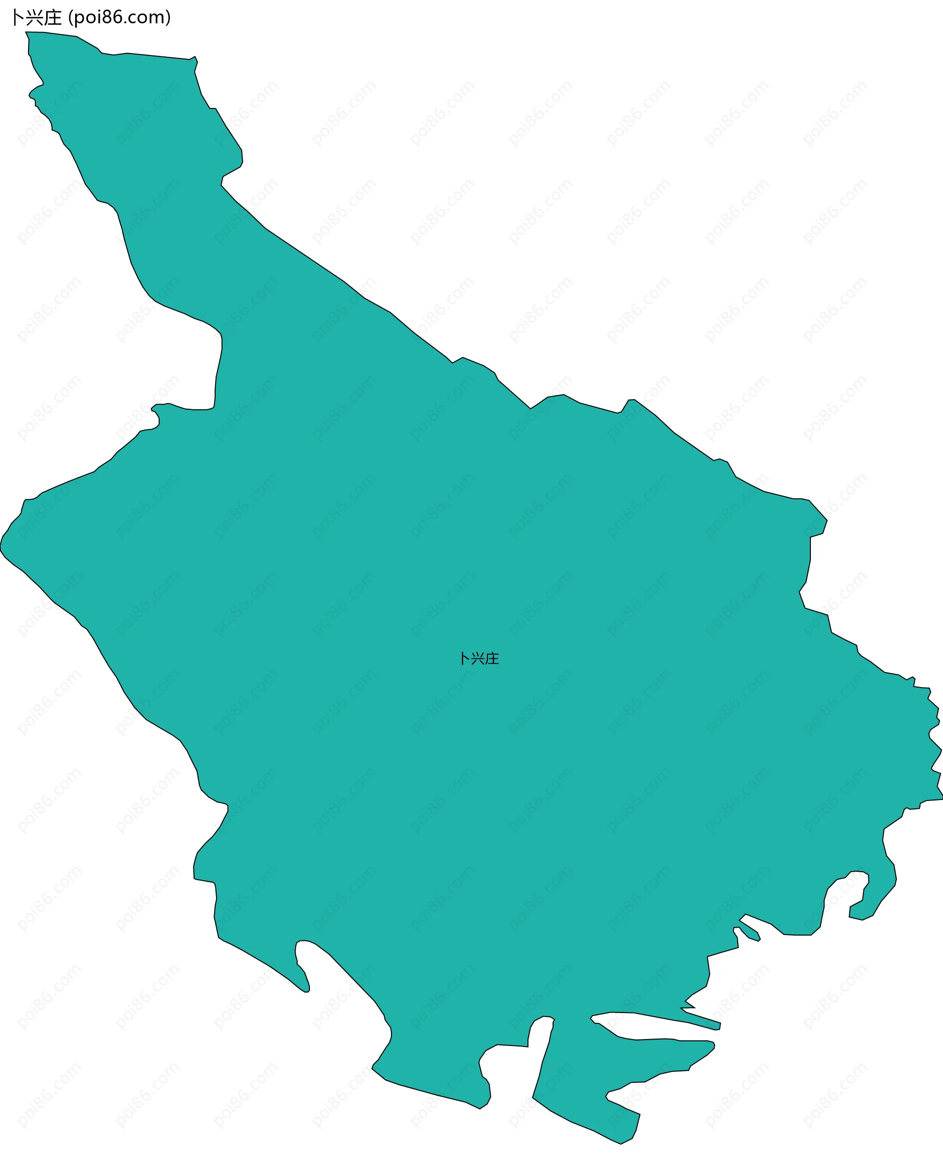 卜兴庄边界地图