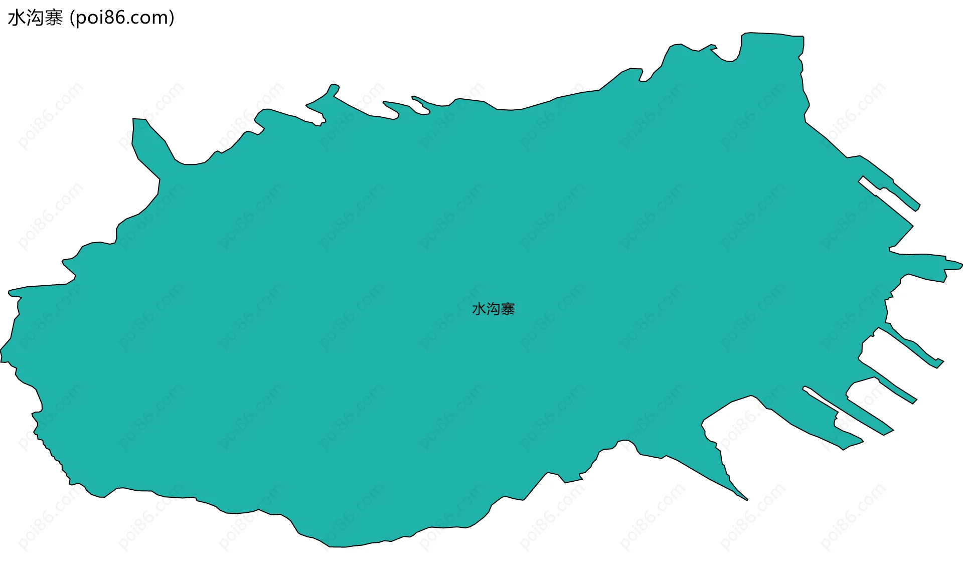 水沟寨边界地图