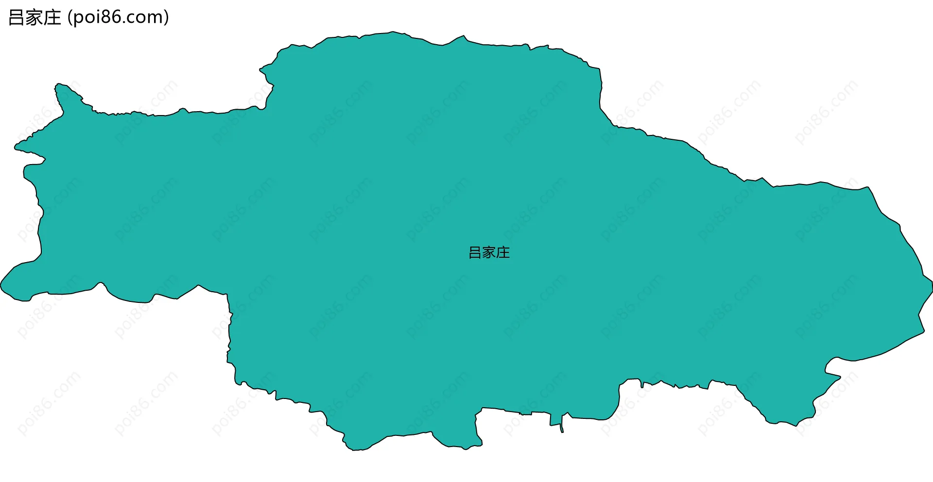吕家庄边界地图