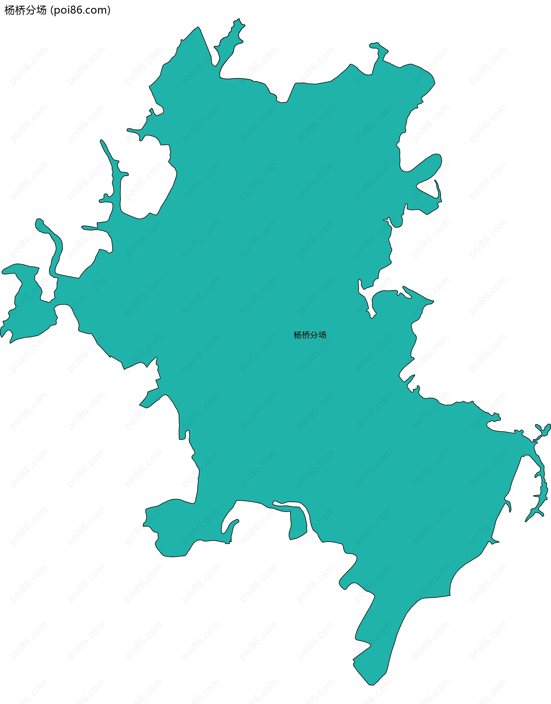 杨桥分场边界地图