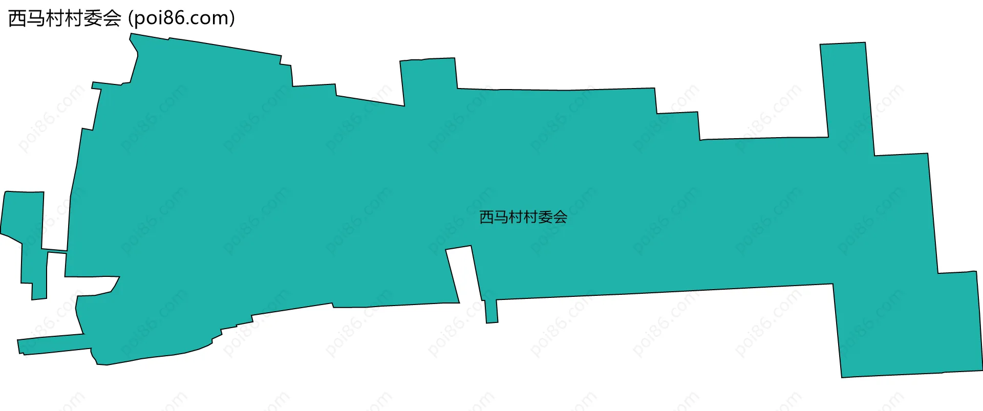 西马村村委会边界地图
