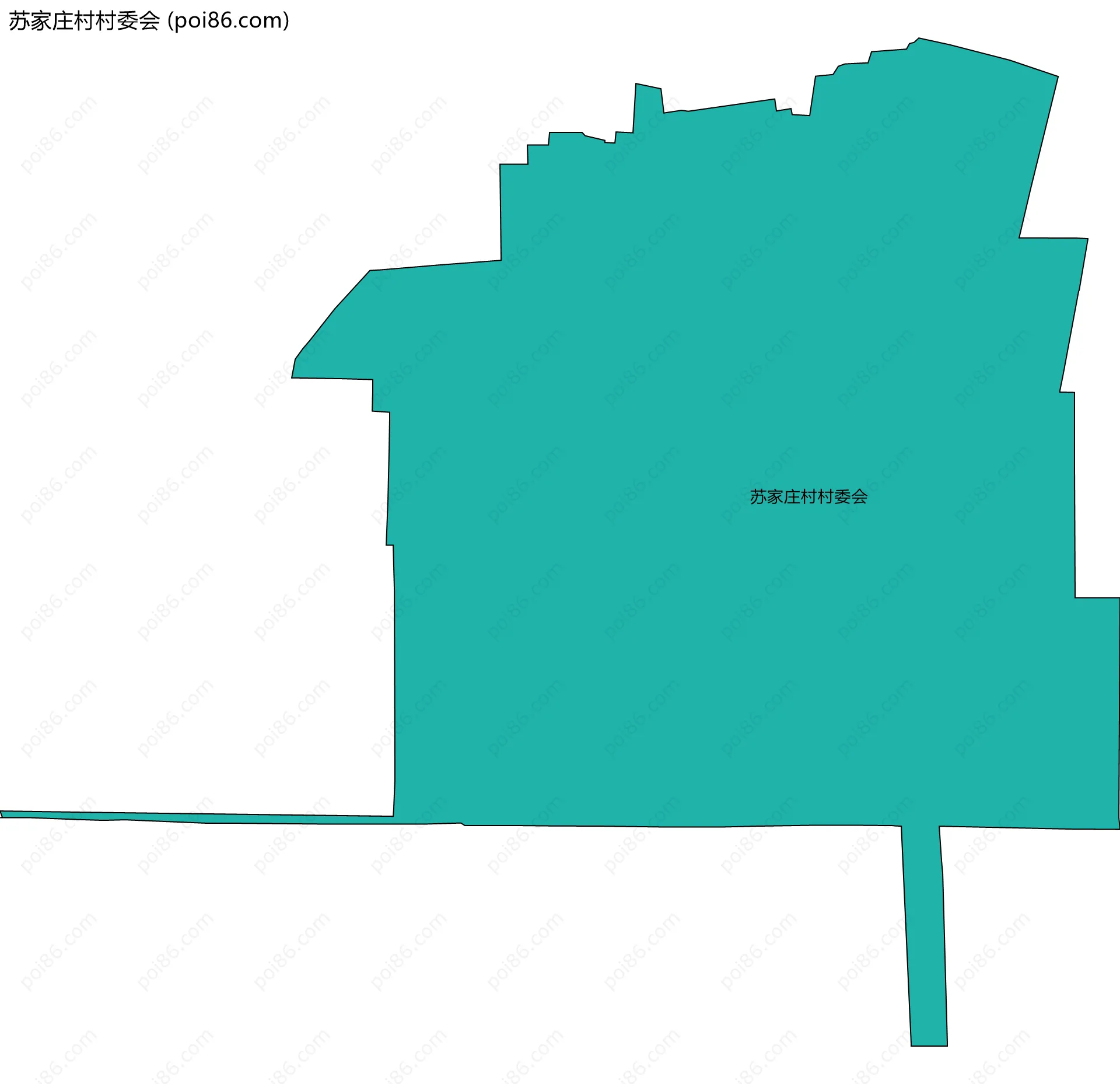 苏家庄村村委会边界地图