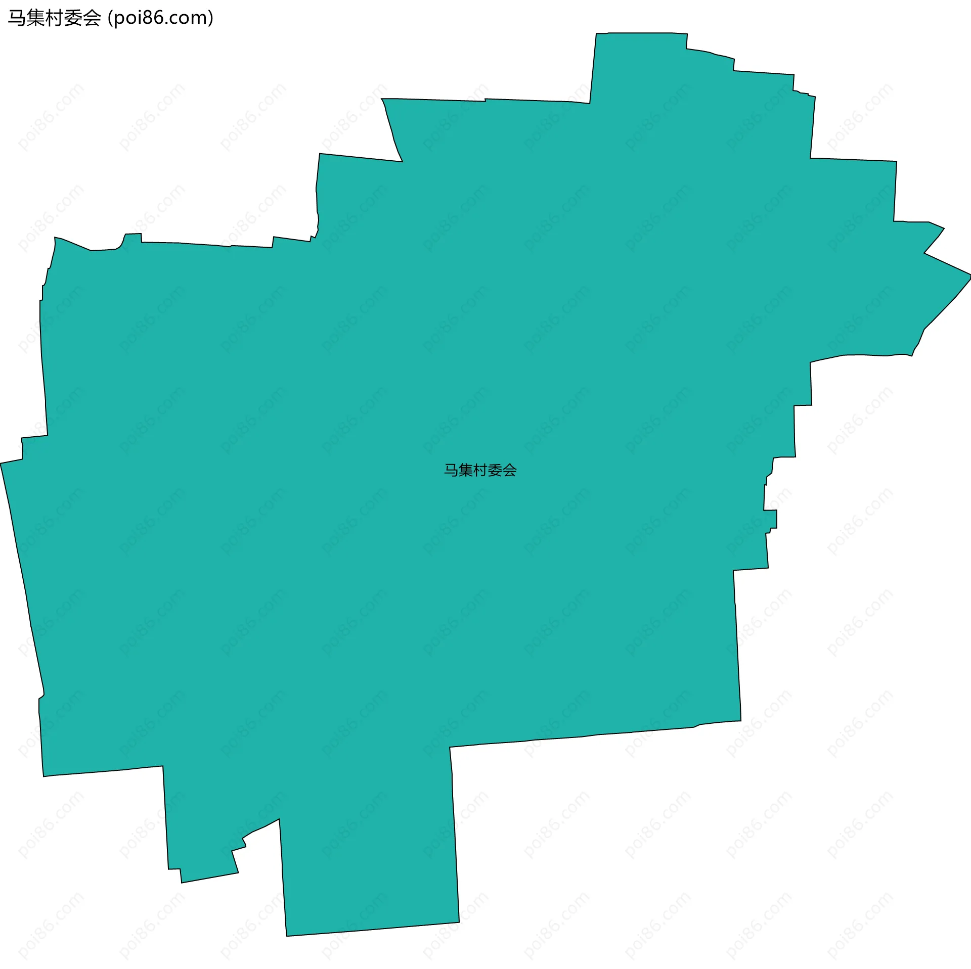 马集村委会边界地图