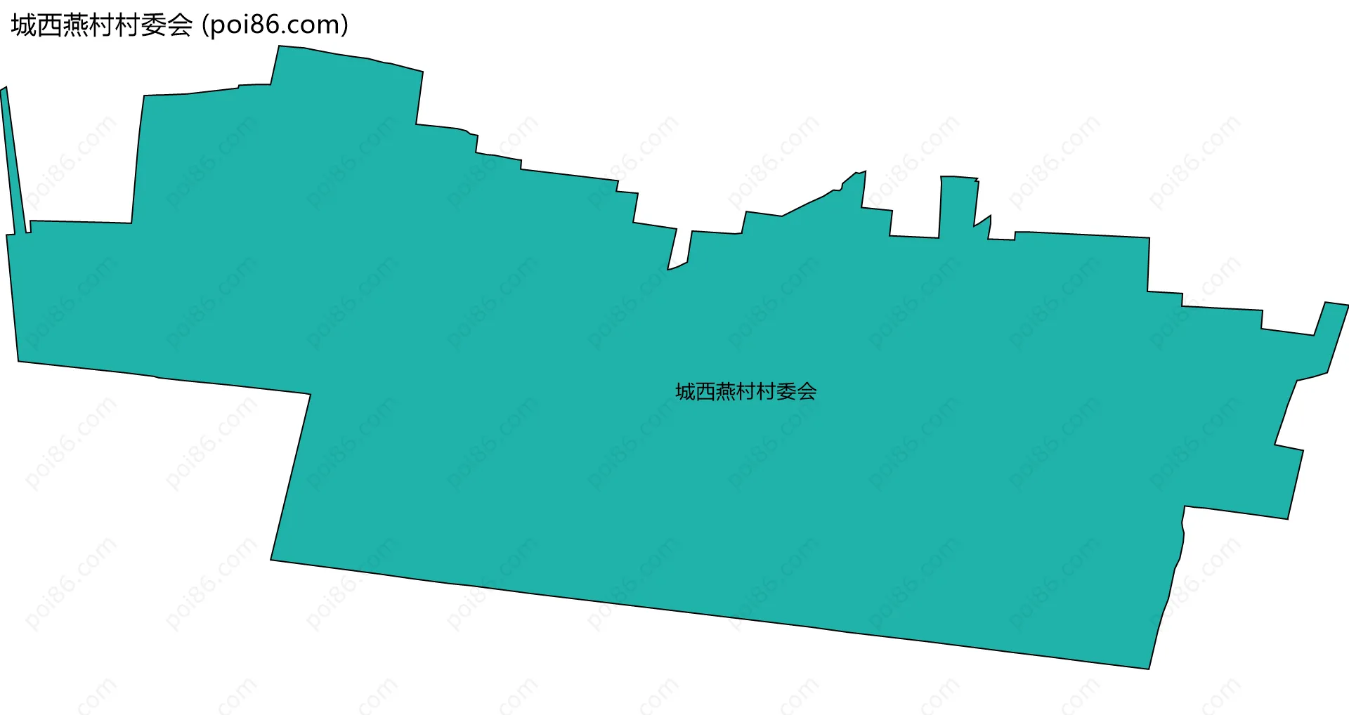 城西燕村村委会边界地图