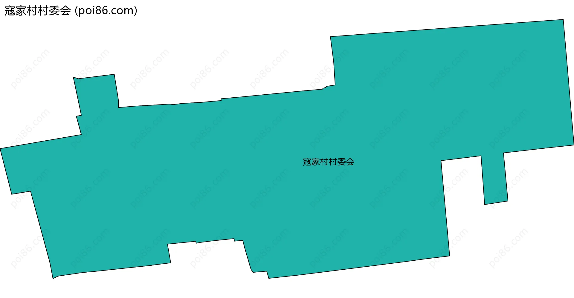 寇家村村委会边界地图