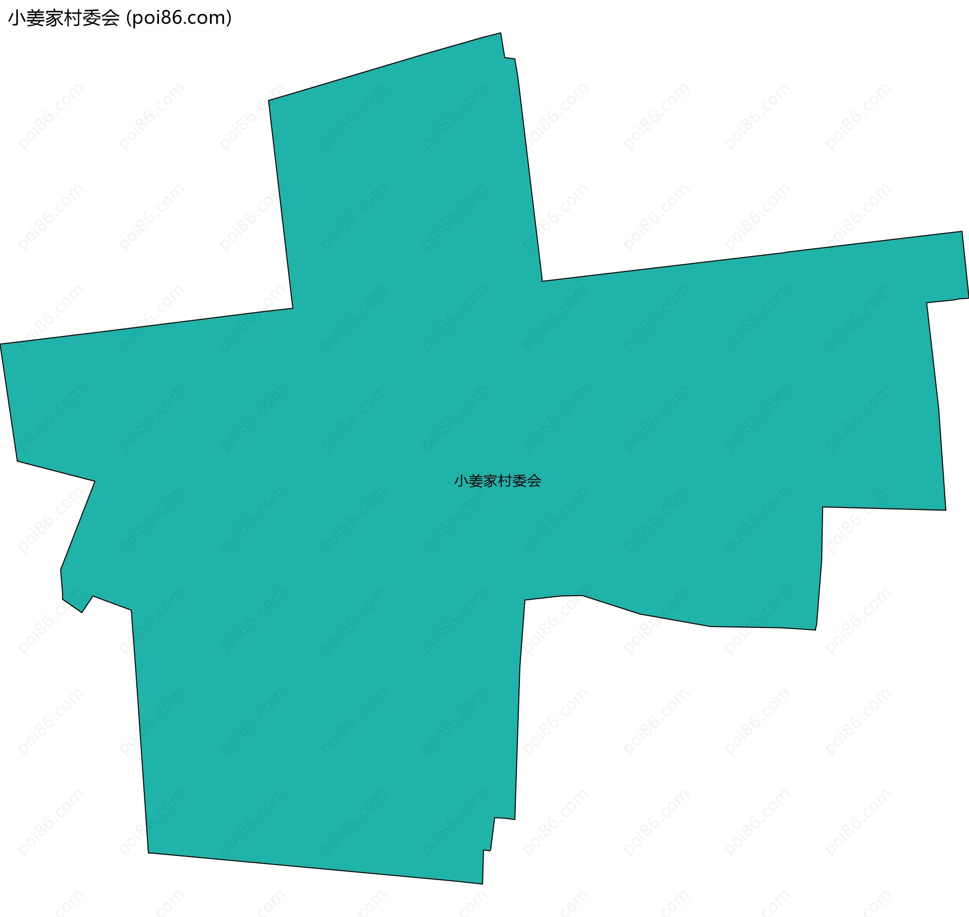 小姜家村委会边界地图