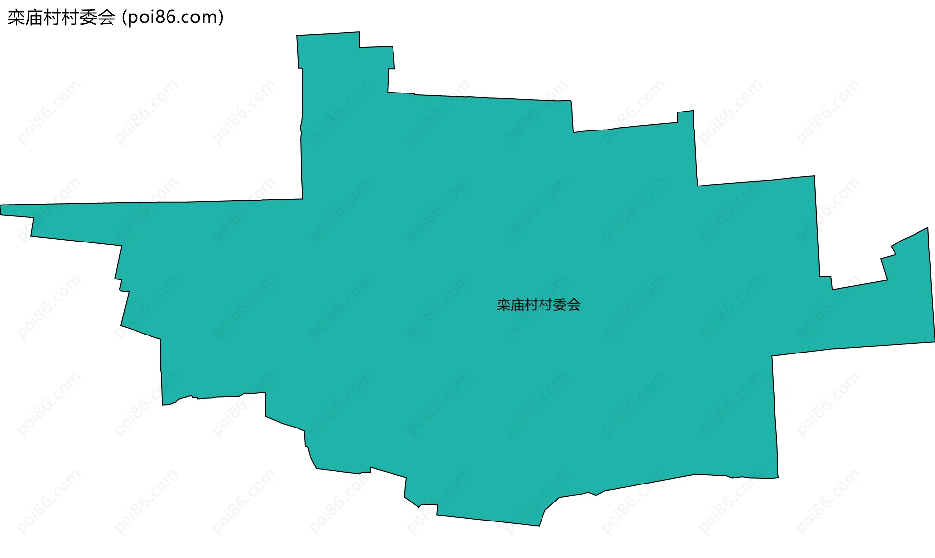 栾庙村村委会边界地图