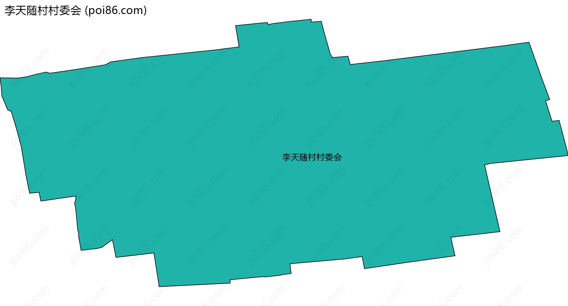 李天随村村委会边界地图
