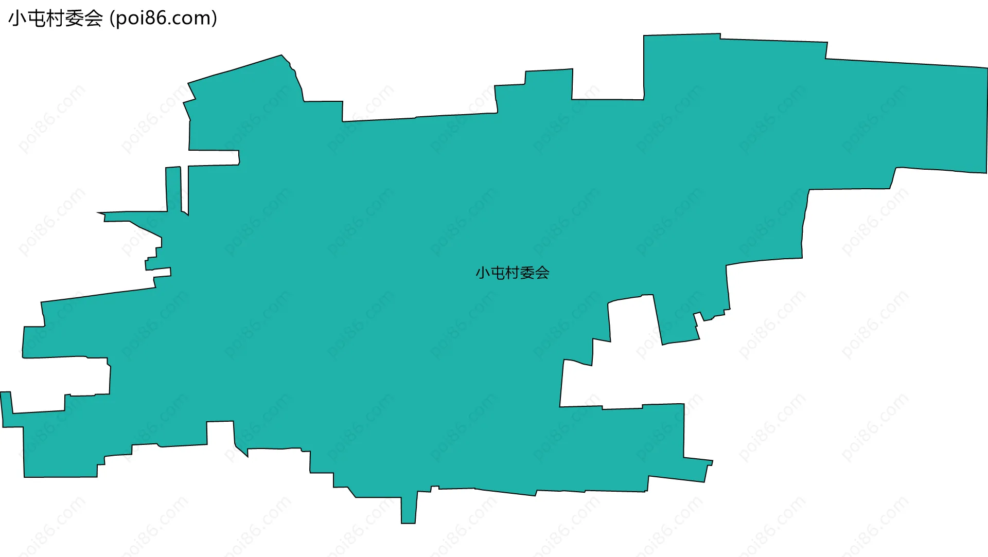 小屯村委会边界地图