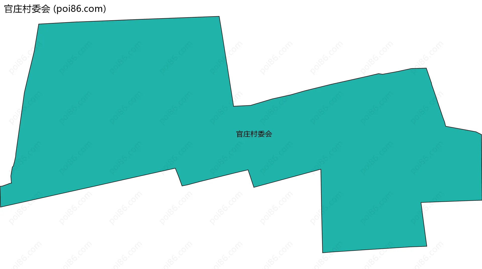 官庄村委会边界地图