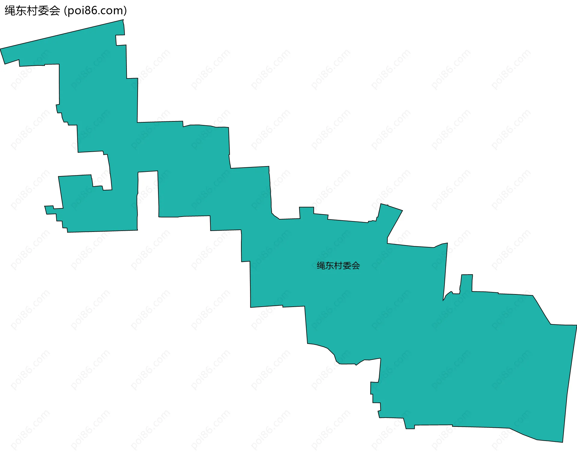 绳东村委会边界地图