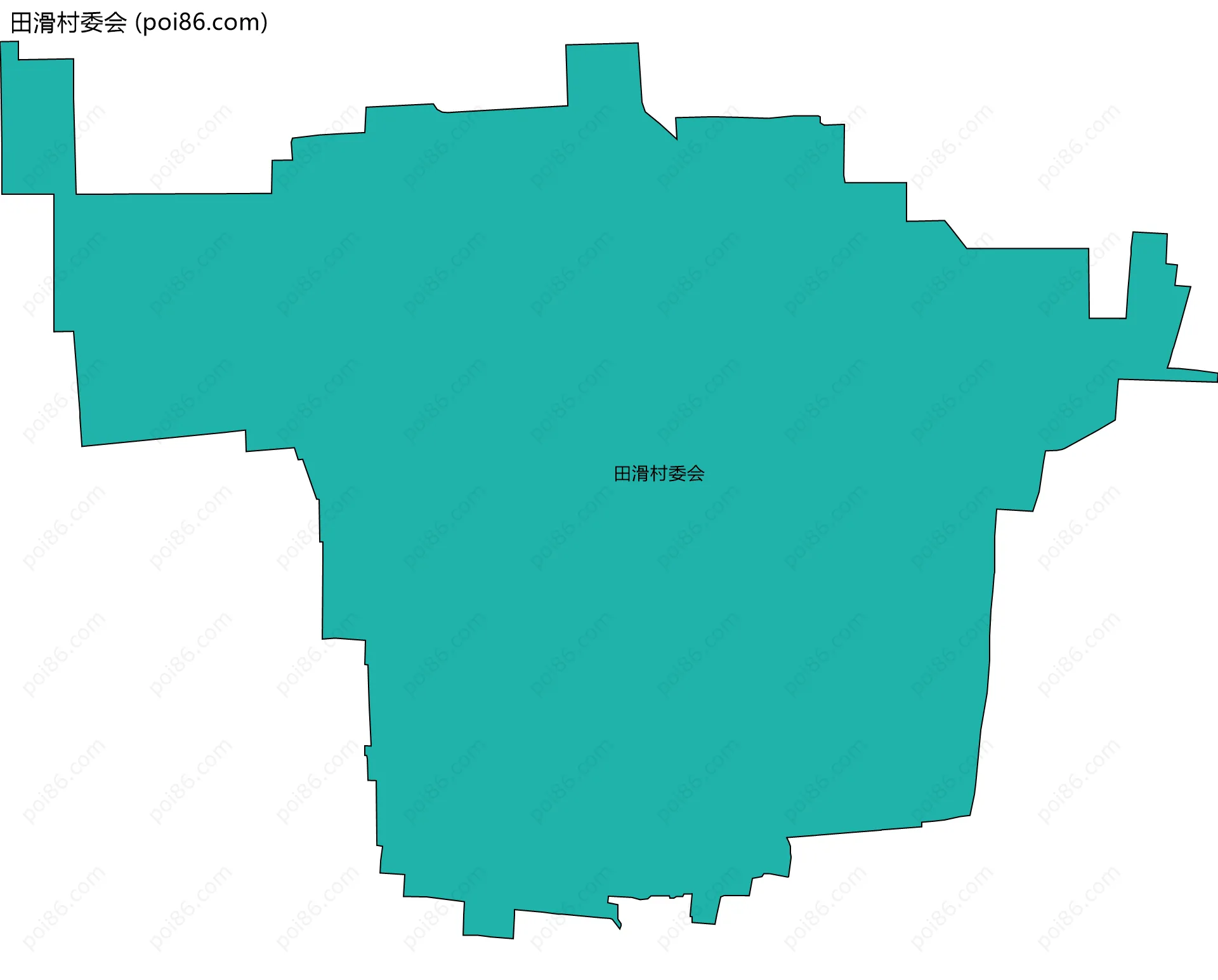 田滑村委会边界地图