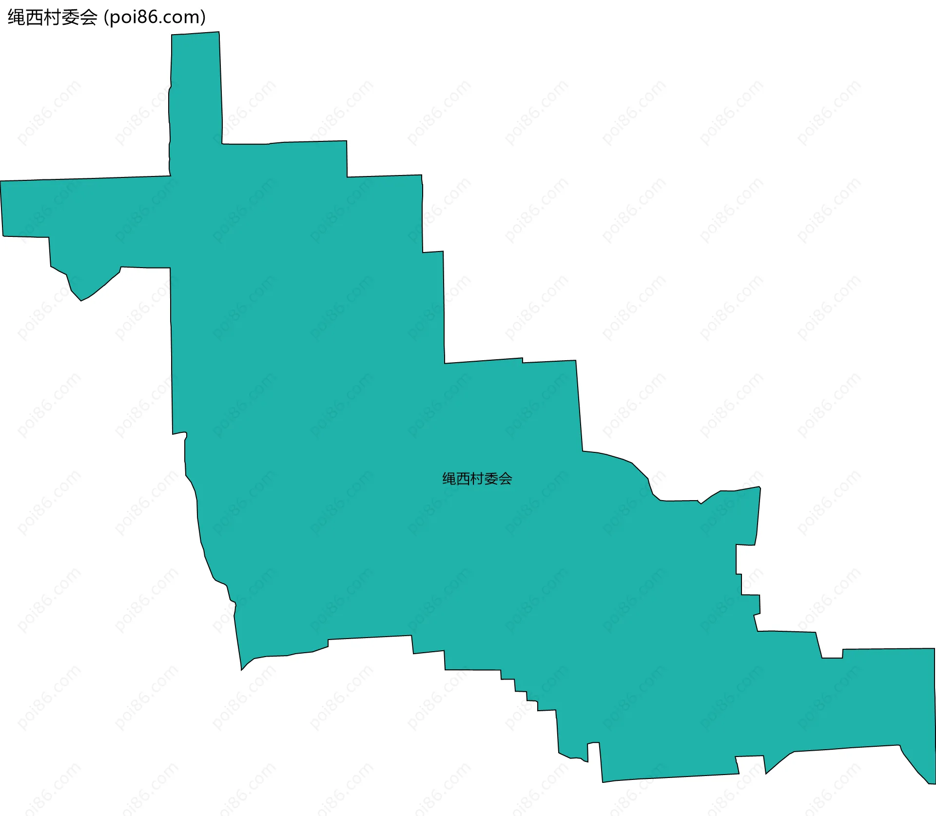 绳西村委会边界地图