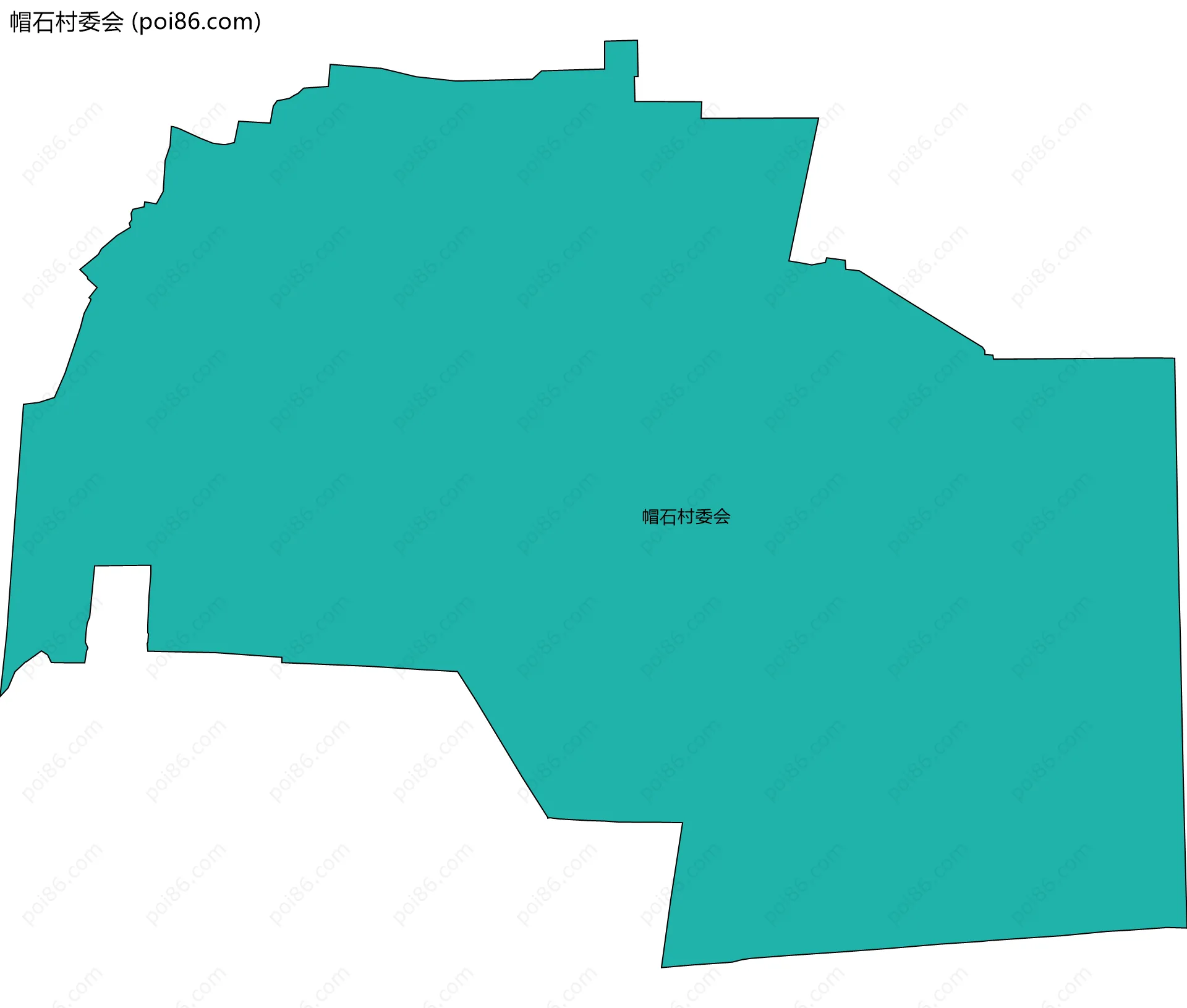 帽石村委会边界地图