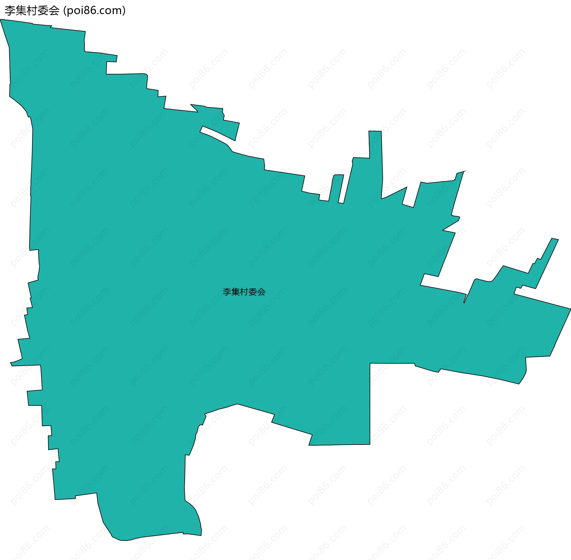 李集村委会边界地图