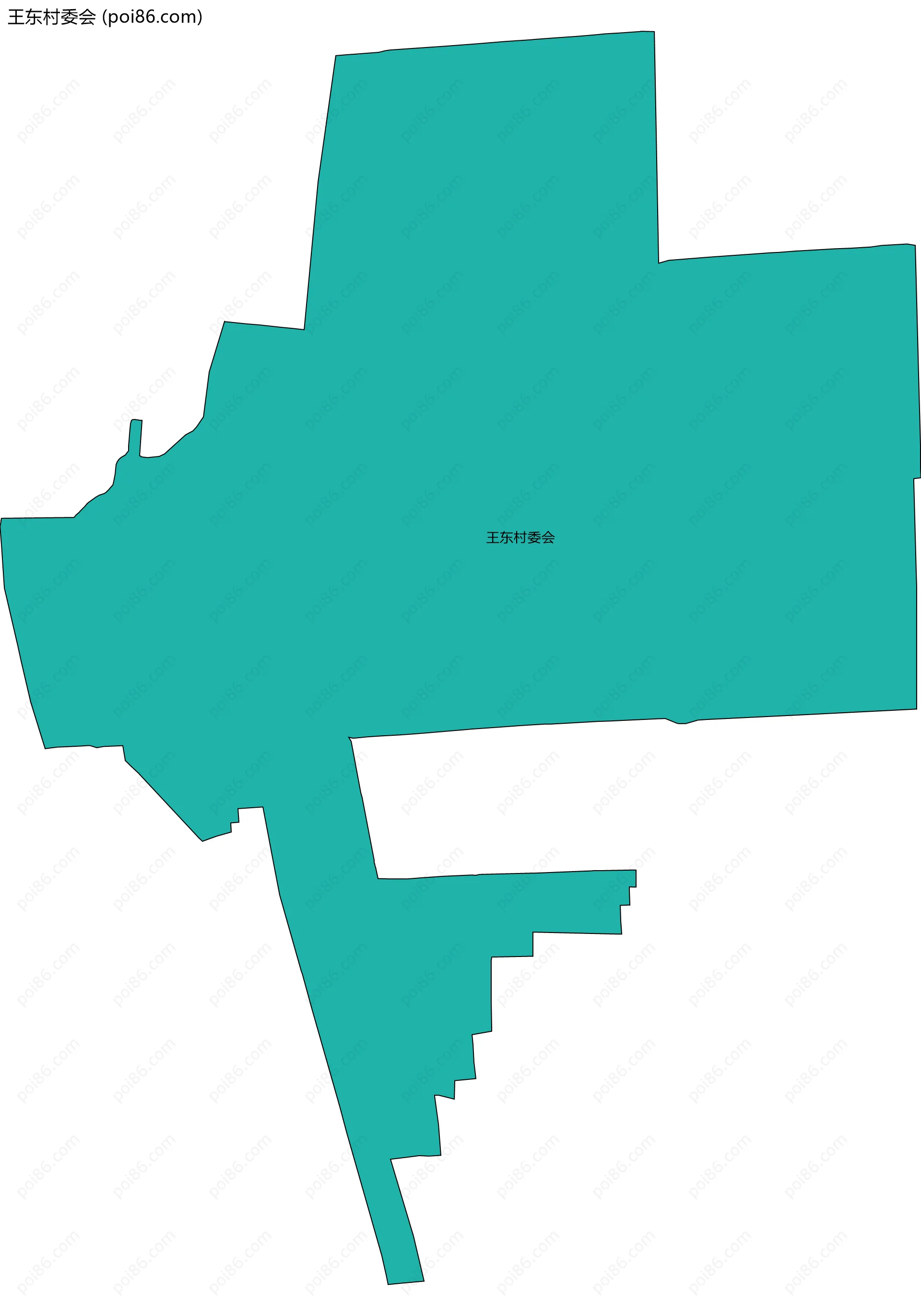王东村委会边界地图